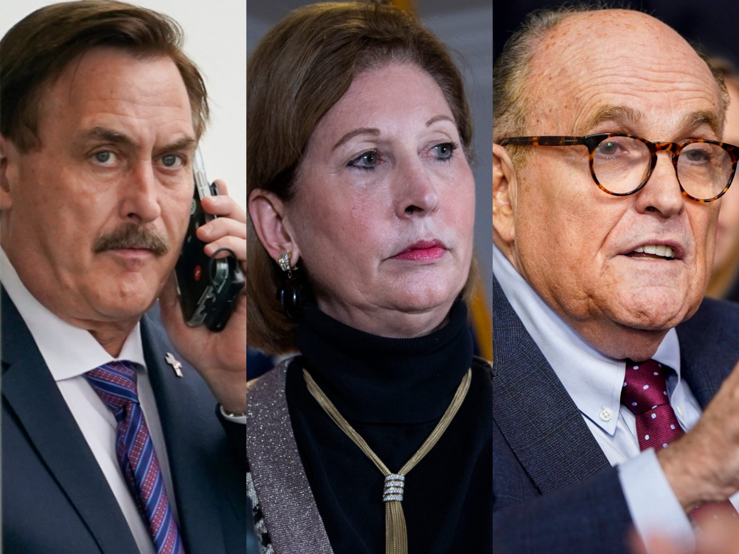 MyPillow CEO Mike Lindell, Sidney Powell, Rudy Giuliani