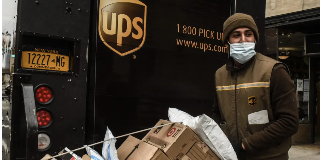 UPS delivery man mask