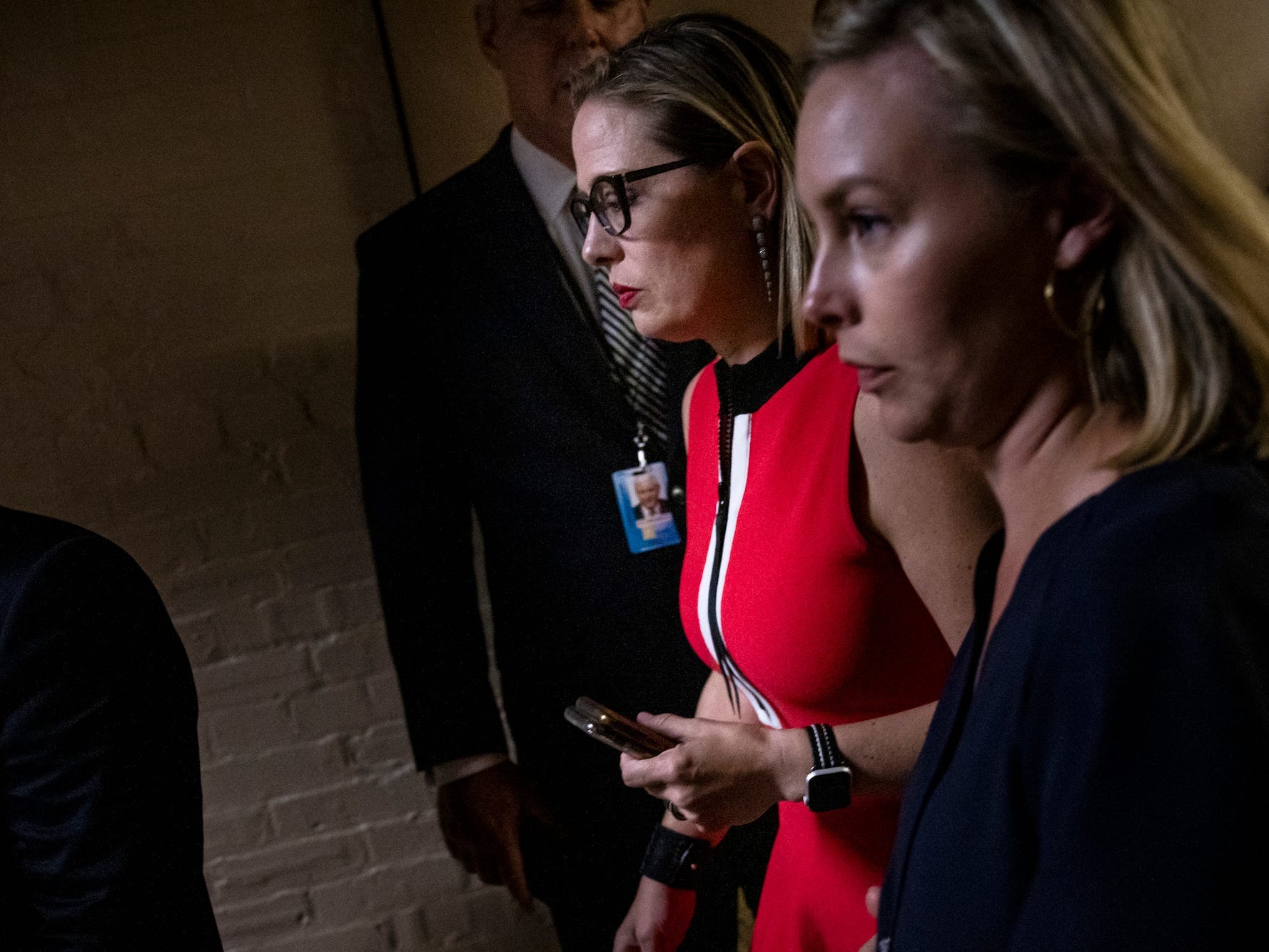 Sen. Kyrsten Sinema at the US Capitol.