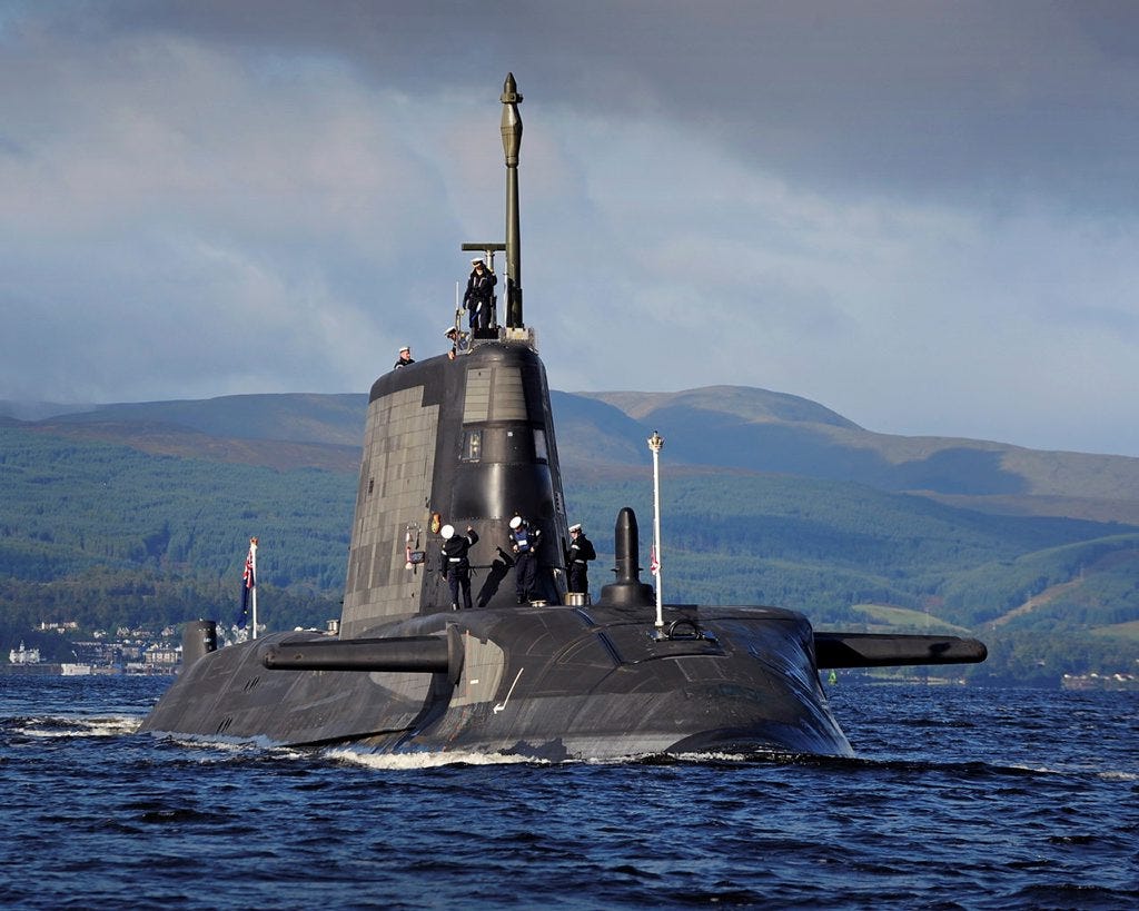 British Royal Navy Astute-class attack submarine Ambush