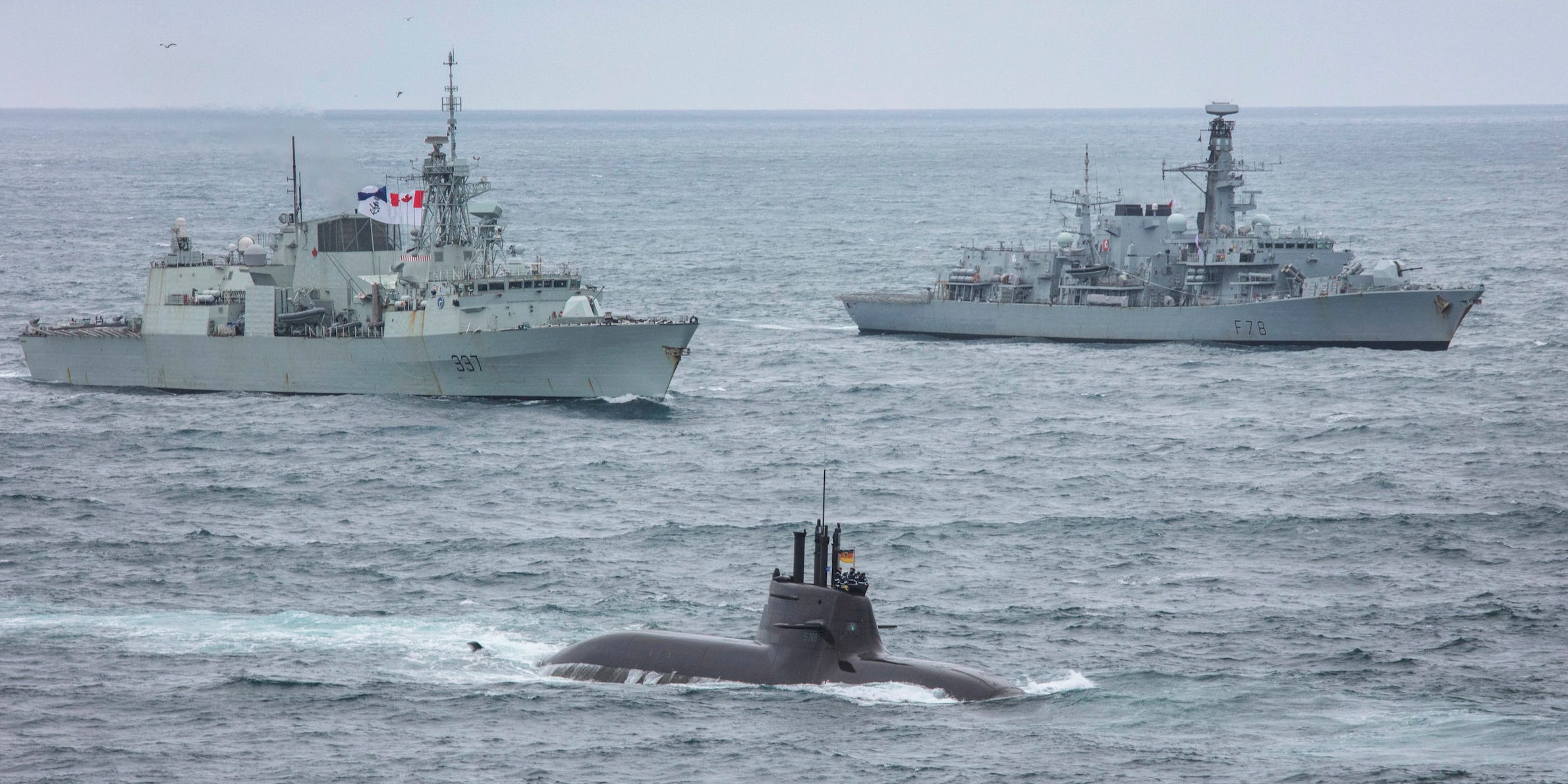Navy Dynamic Mongoose frigate submarine
