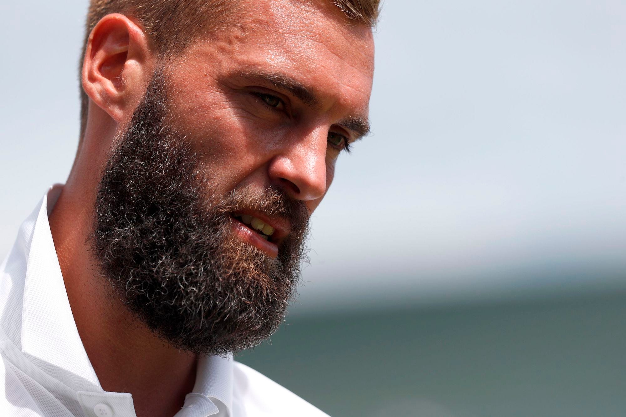 France's Benoit Paire looks on as he plays Czech Repbulic's Jiri Vesely during their men's singles third round match on the fifth day of the 2019 Wimbledon Championships