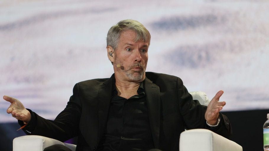 Michael Saylor, CEO van softwarebedrijf MicroStrategy.