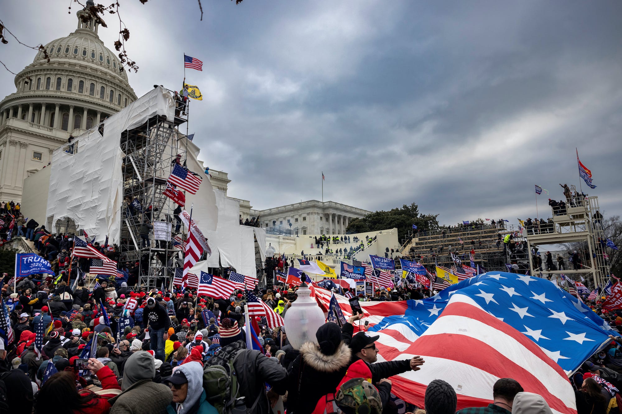 The mob at the Capitol riot.