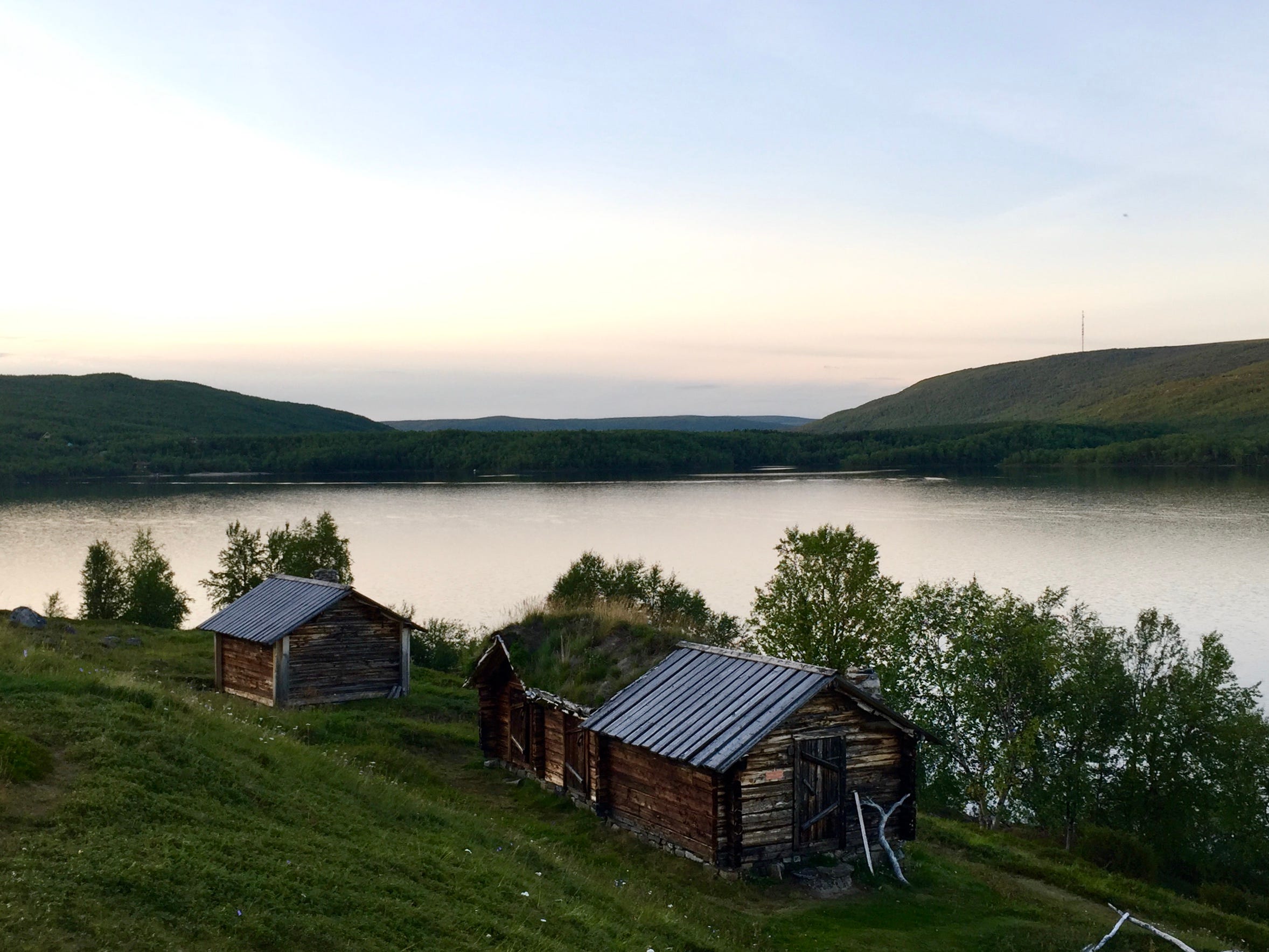 Utsjoki village in Finland's far north Lapland.