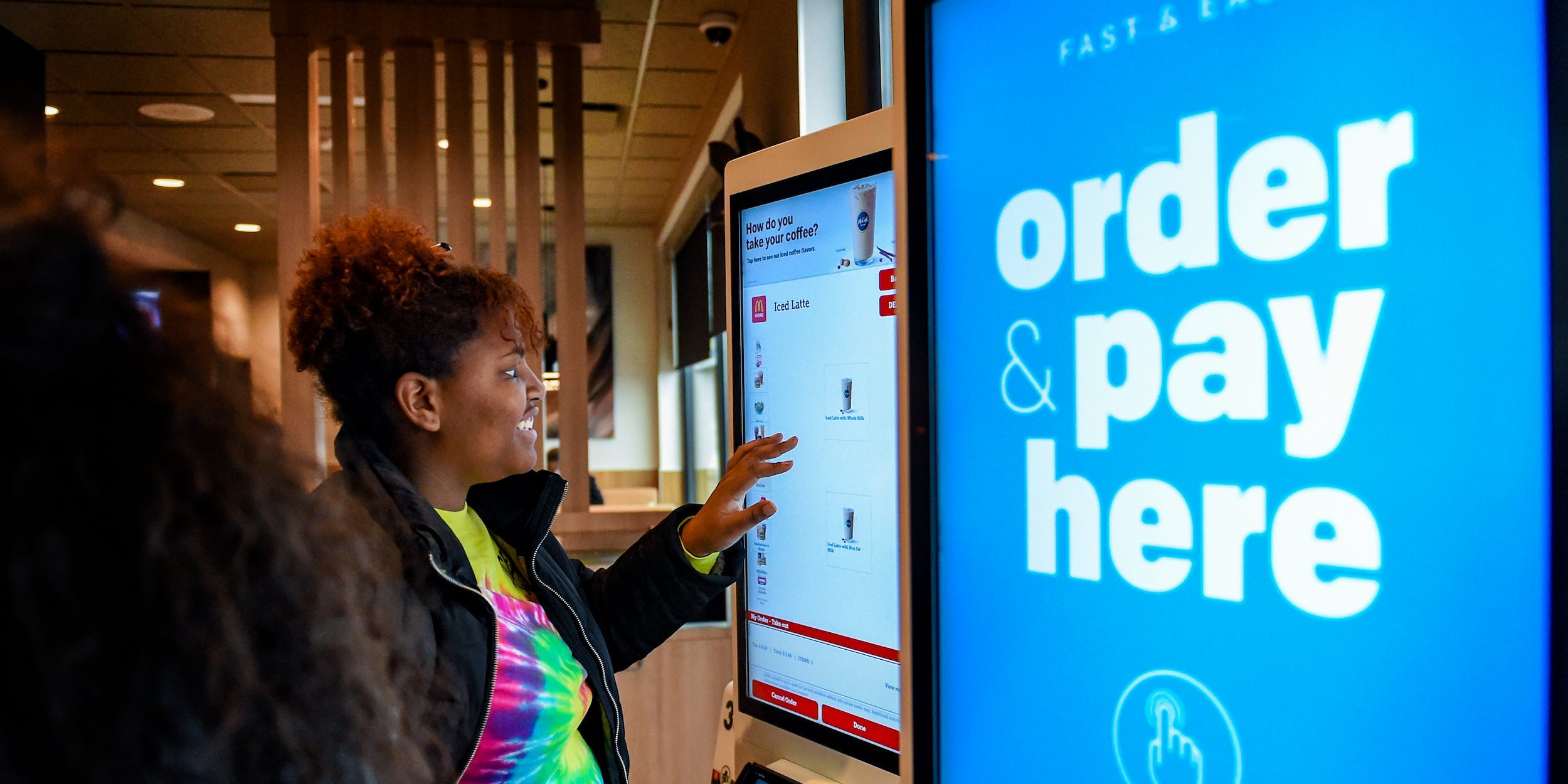 McDonald's order kiosk