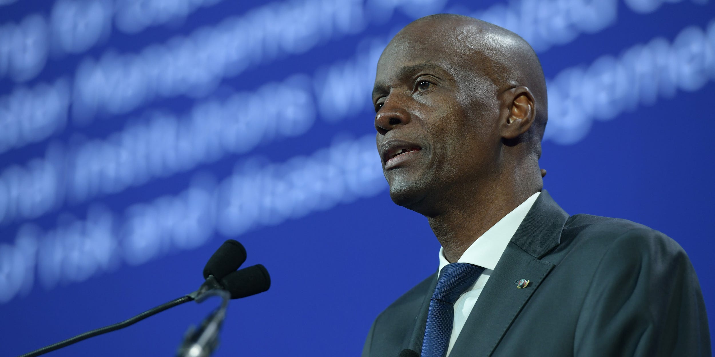 President of the Republic of Haiti H.E. Jovenel Moise speaks onstage during the 2018 Concordia Annual Summit - Day 2 at Grand Hyatt New York on September 25, 2018 in New York City.