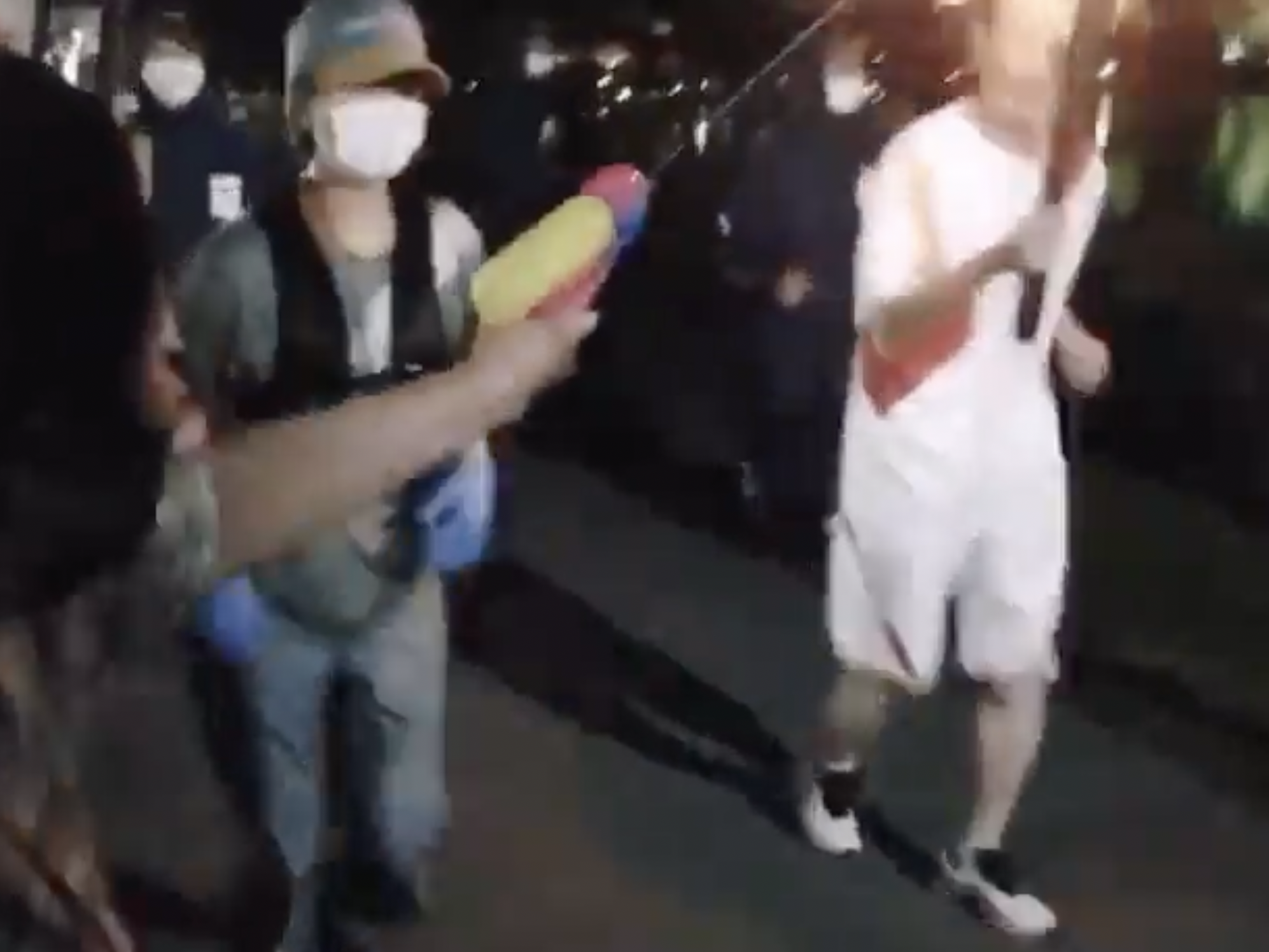 water gun Olympic torch