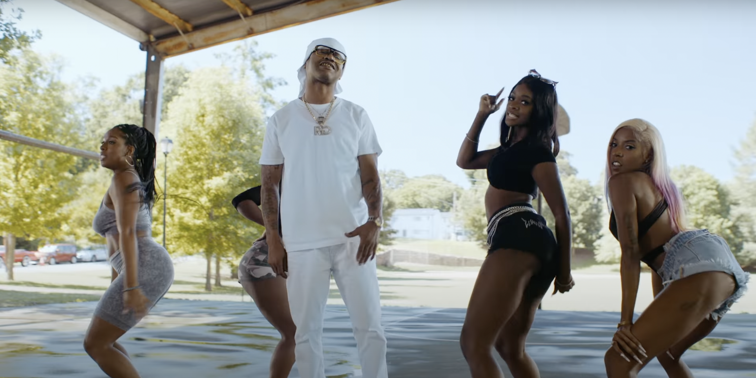 Juvenile in the "Vax That Thang Up" music video.