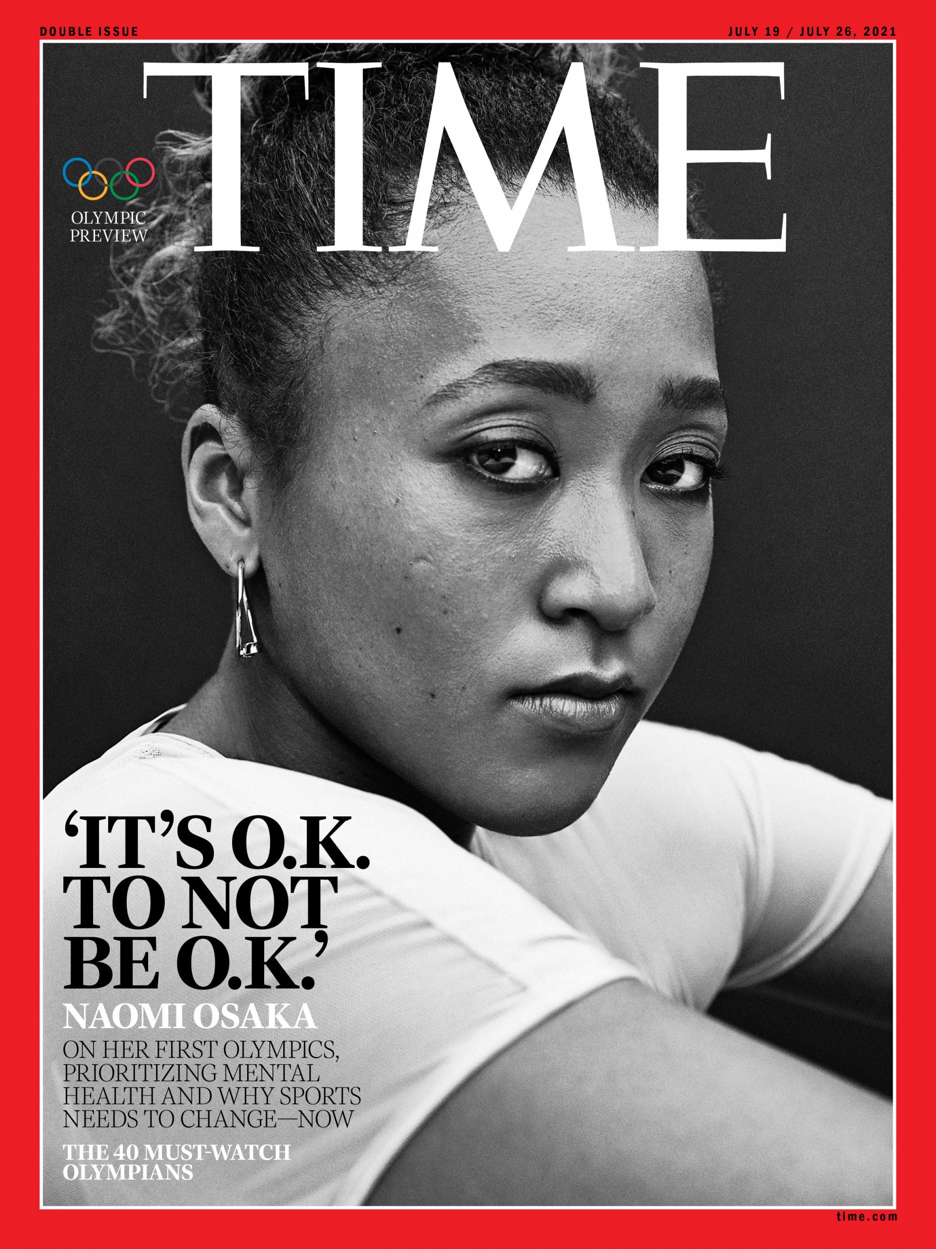 TIME cover featuring Naomi Osaka.