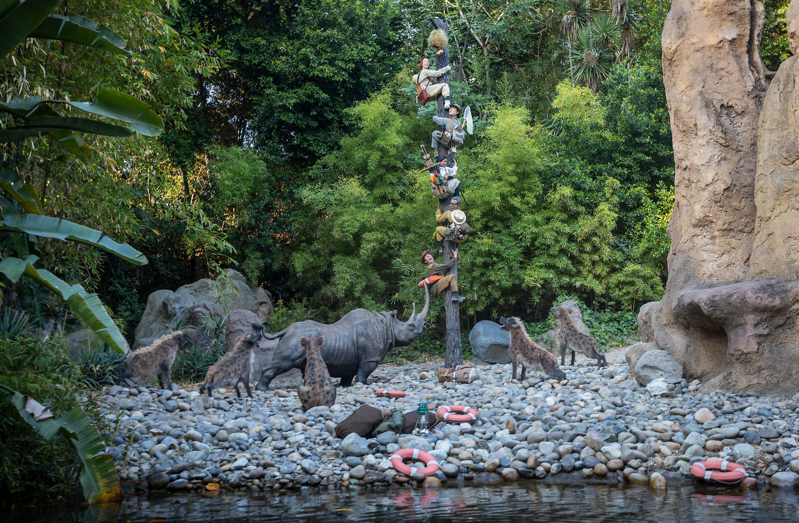 Photos show the revamped Jungle Cruise ride at Disneyland.