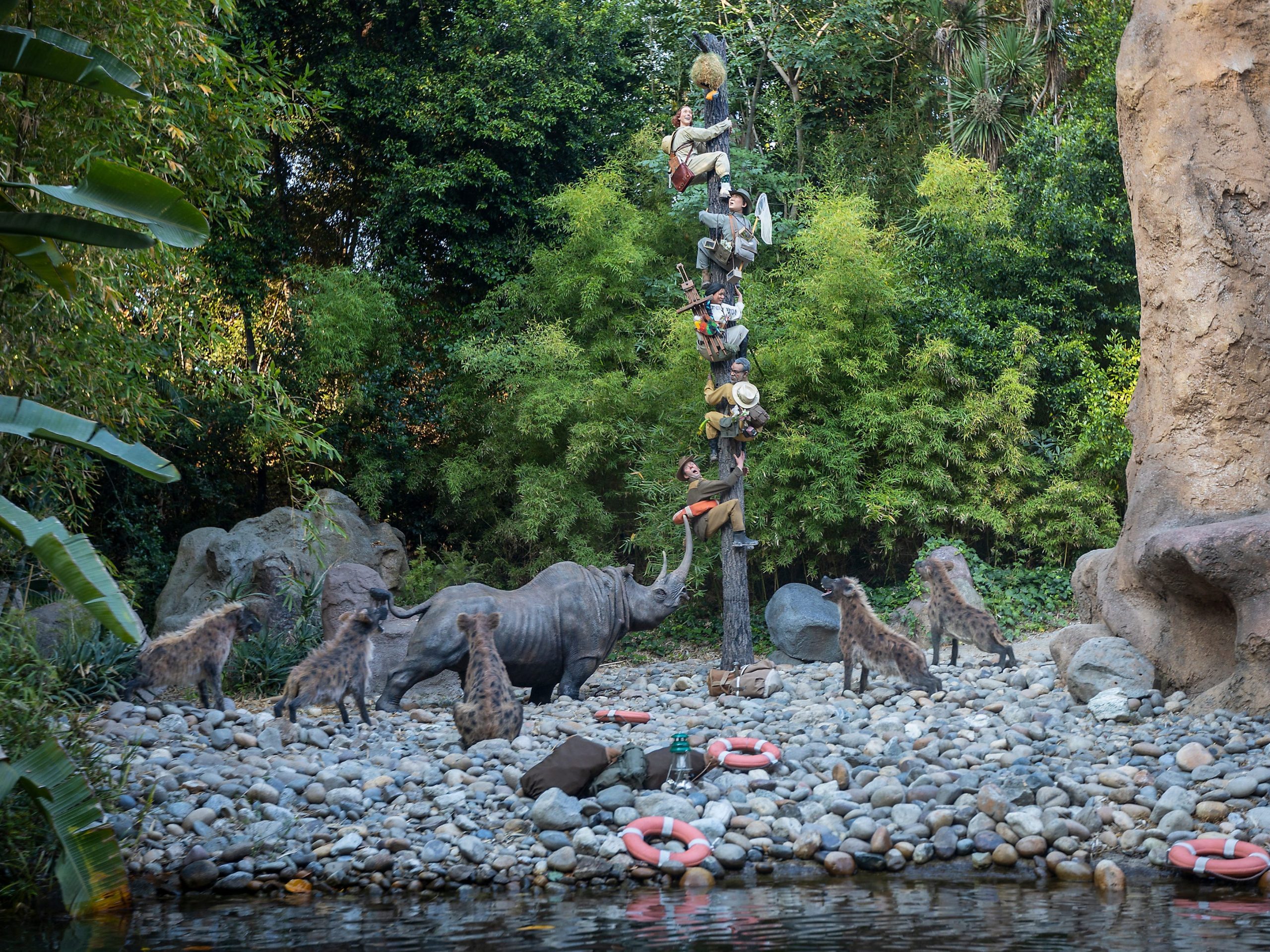 Photos show the revamped Jungle Cruise ride at Disneyland.