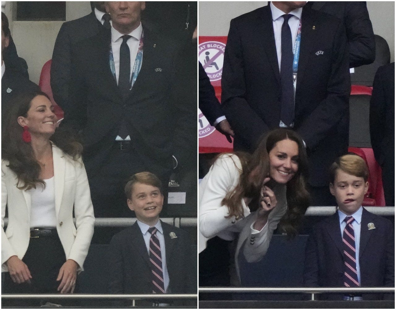 Prince George reacts to England winning and then losing at the Euro Final 2021