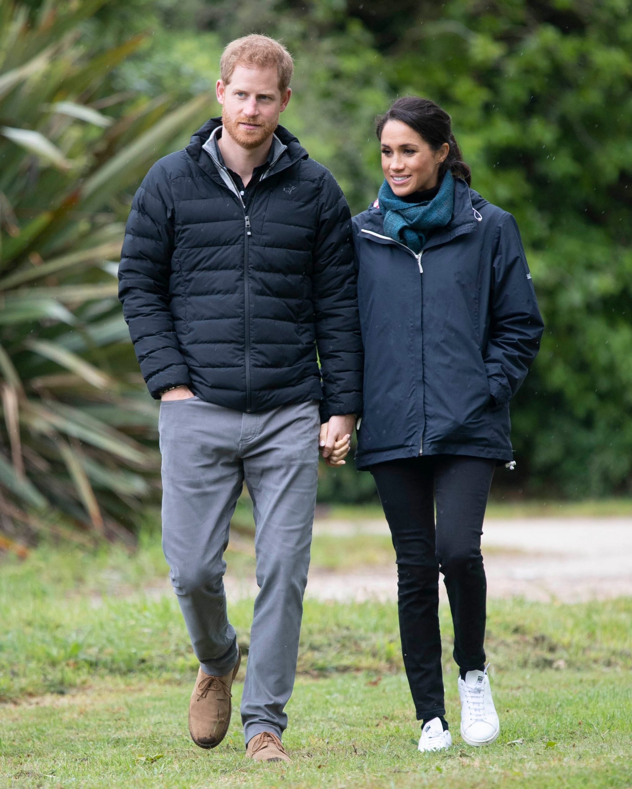 Prince Harry and Meghan Markle in New Zealand in 2018.
