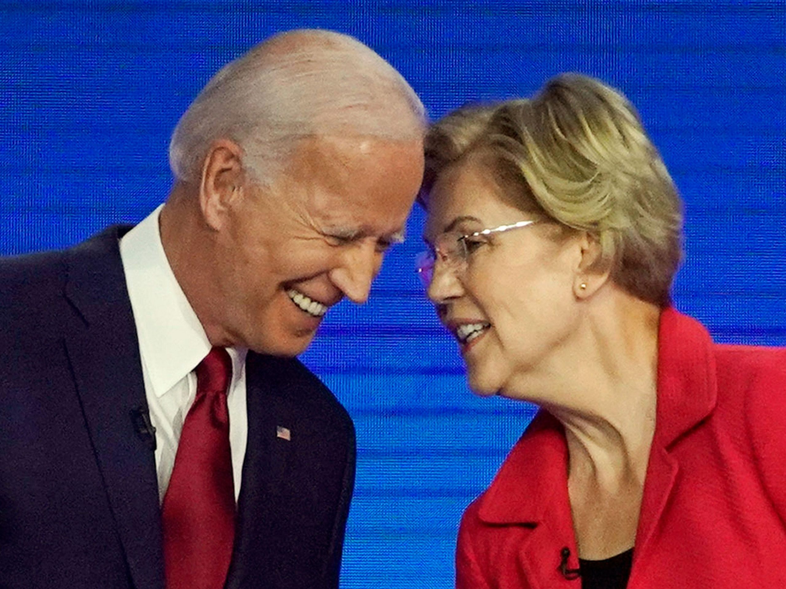 joe biden elizabeth warren