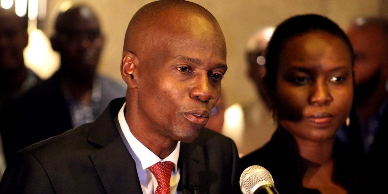 Haiti Jovenel Moise and wife Martine Moise
