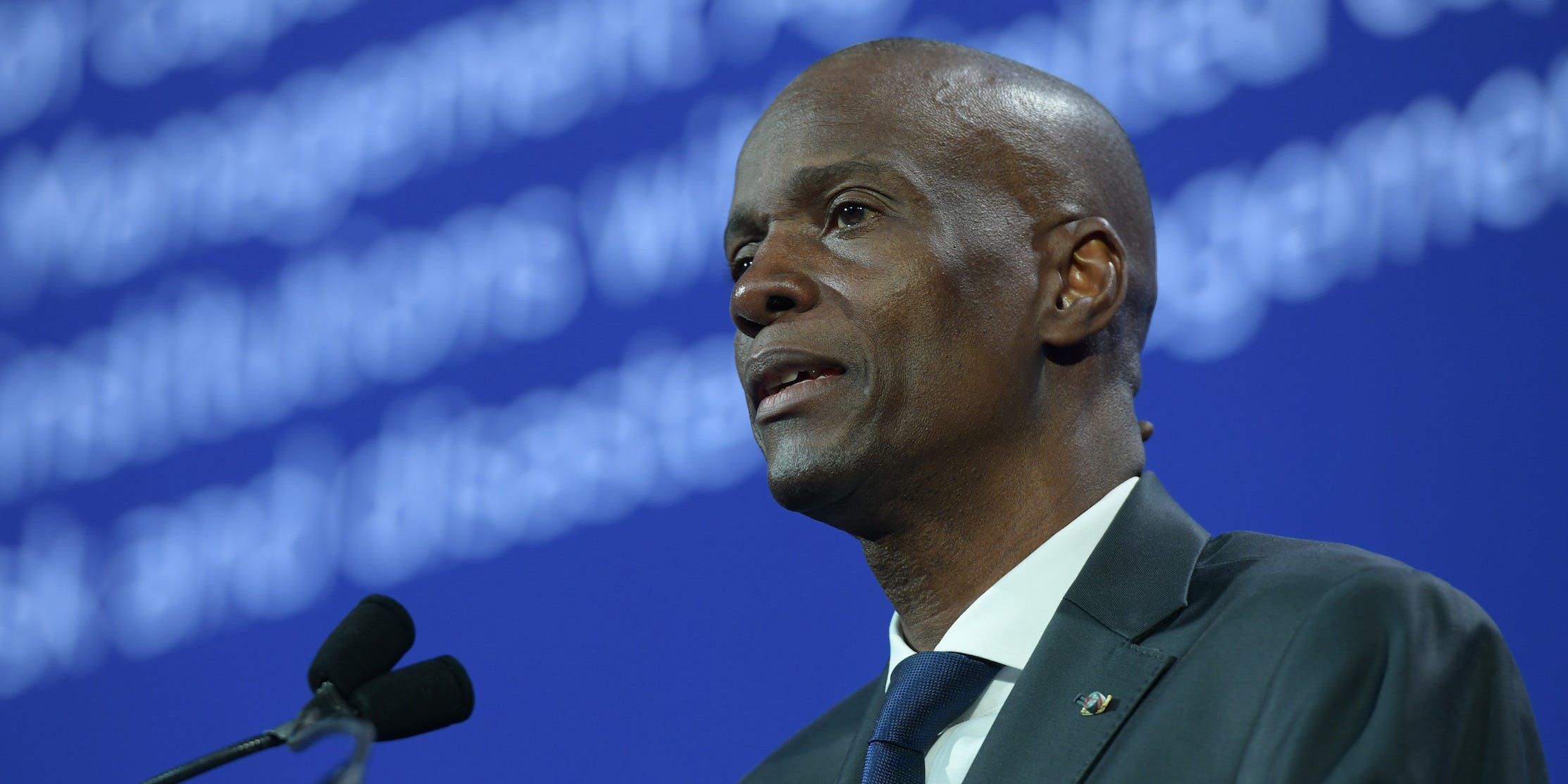 President of the Republic of Haiti H.E. Jovenel Moise speaks onstage during the 2018 Concordia Annual Summit - Day 2 at Grand Hyatt New York on September 25, 2018 in New York City.