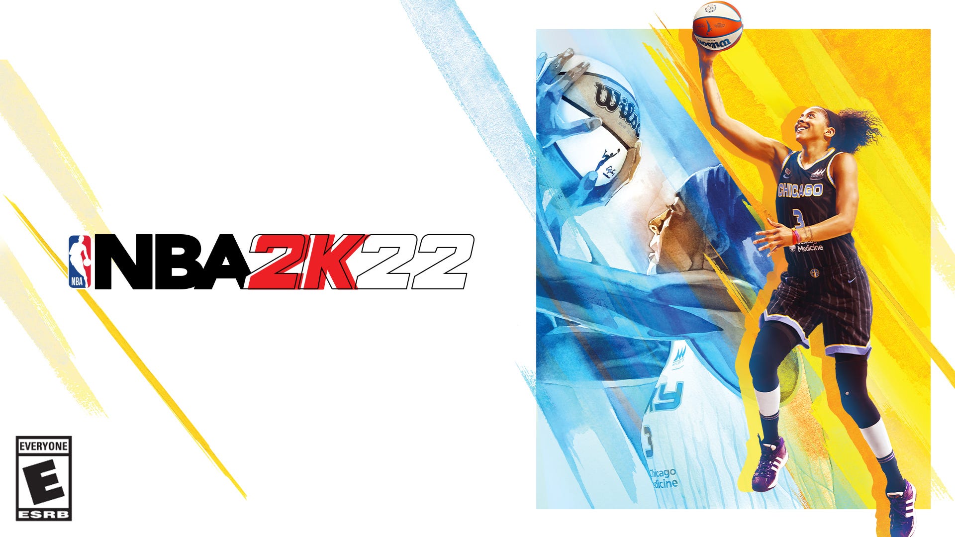 NBA 2K22 cover art featuring Candace Parker.