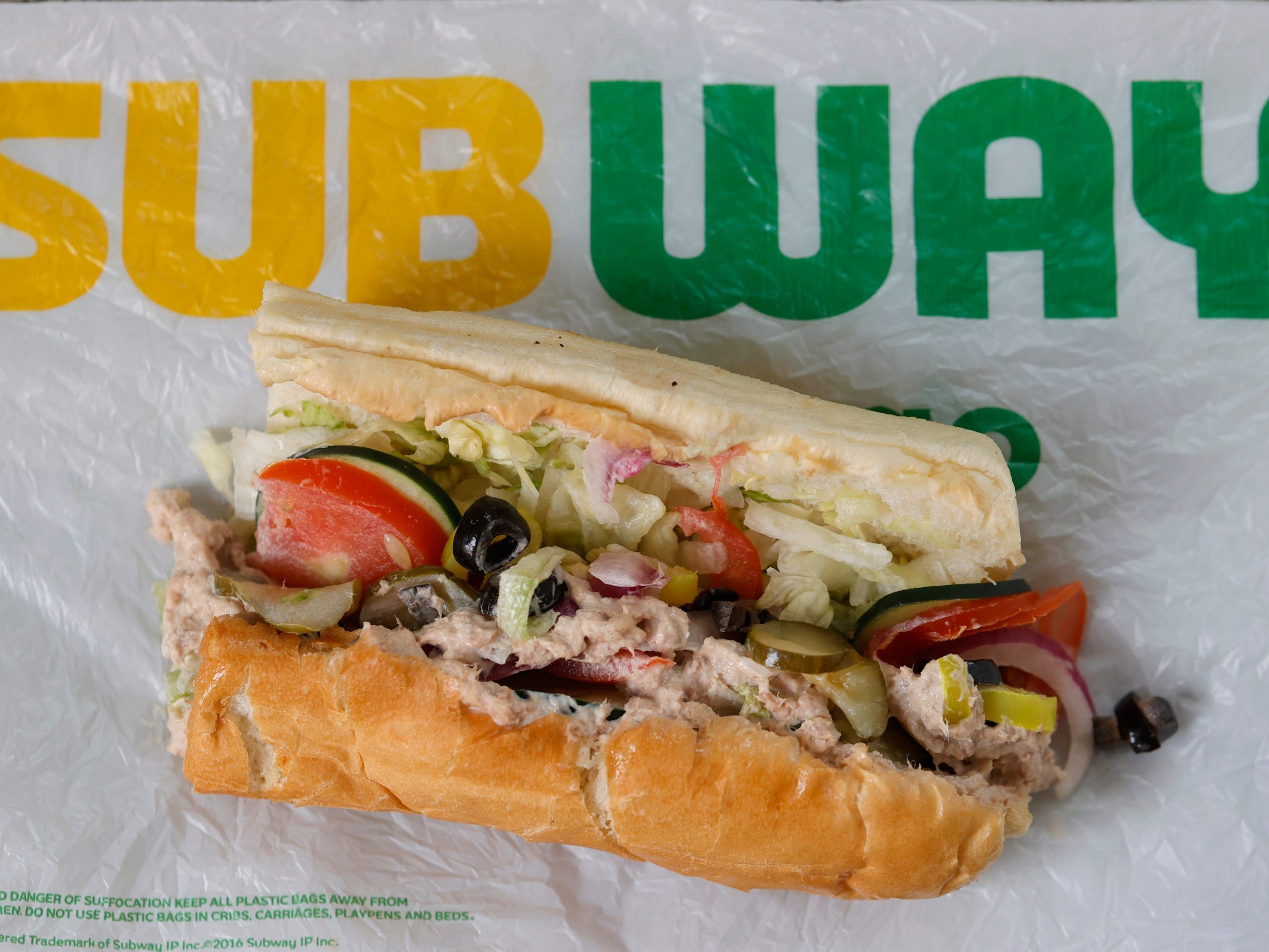 Subway tuna sandwich