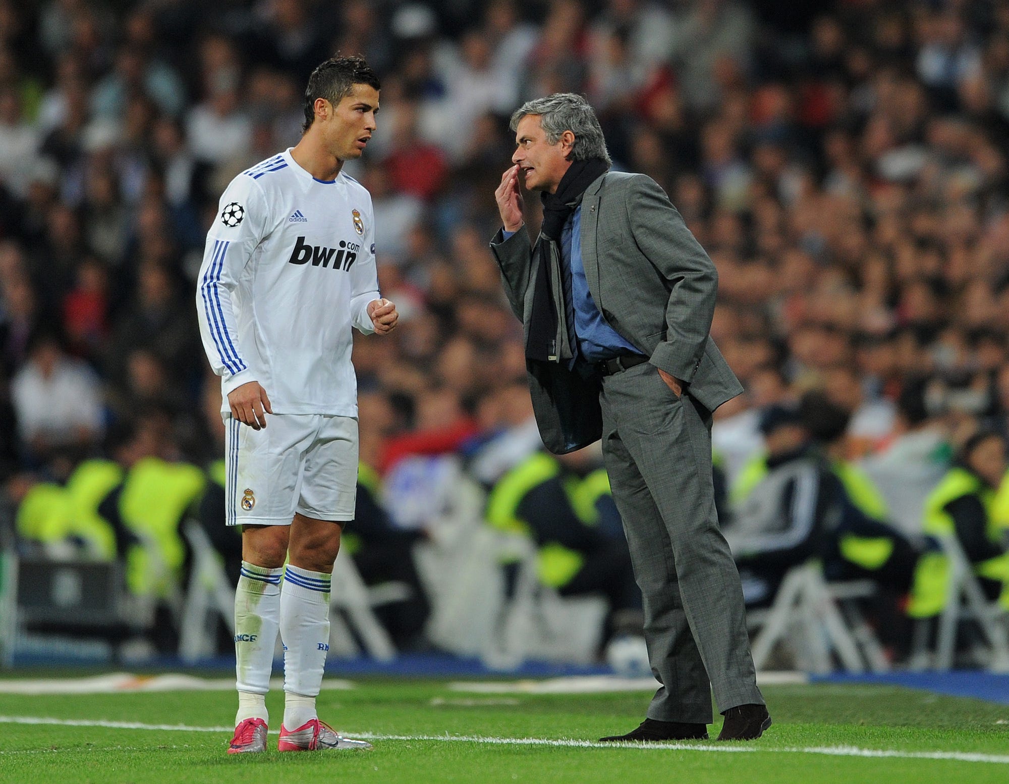 Cristiano Ronaldo and Jose Mourinho at Real Madrid in 2010