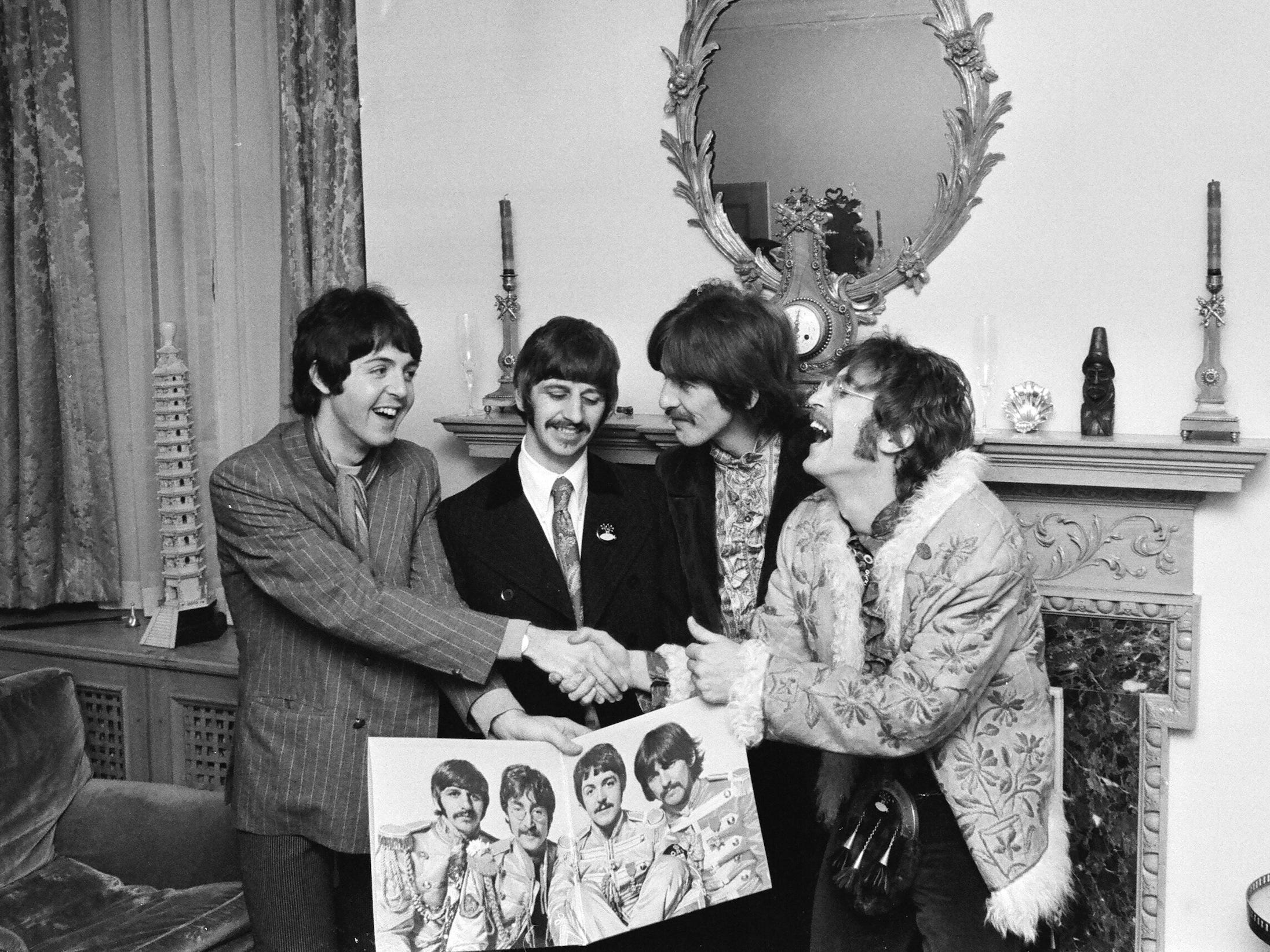 the beatles press launch sgt. pepper