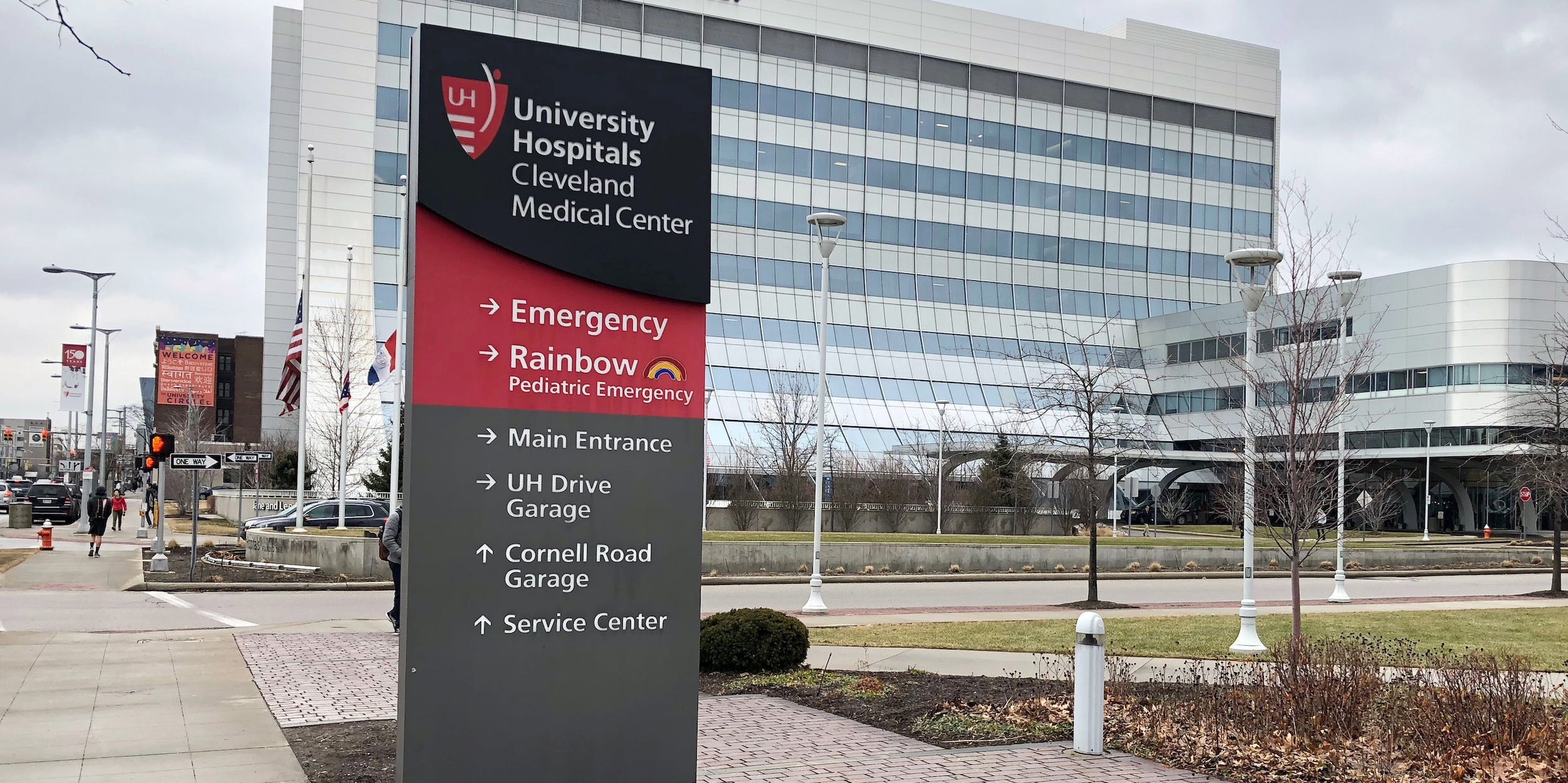 A medical complex, including University Hospitals Cleveland Medical Center is seen in Cleveland, Ohio, U.S., February 15, 2018. Picture taken February 15, 2018.