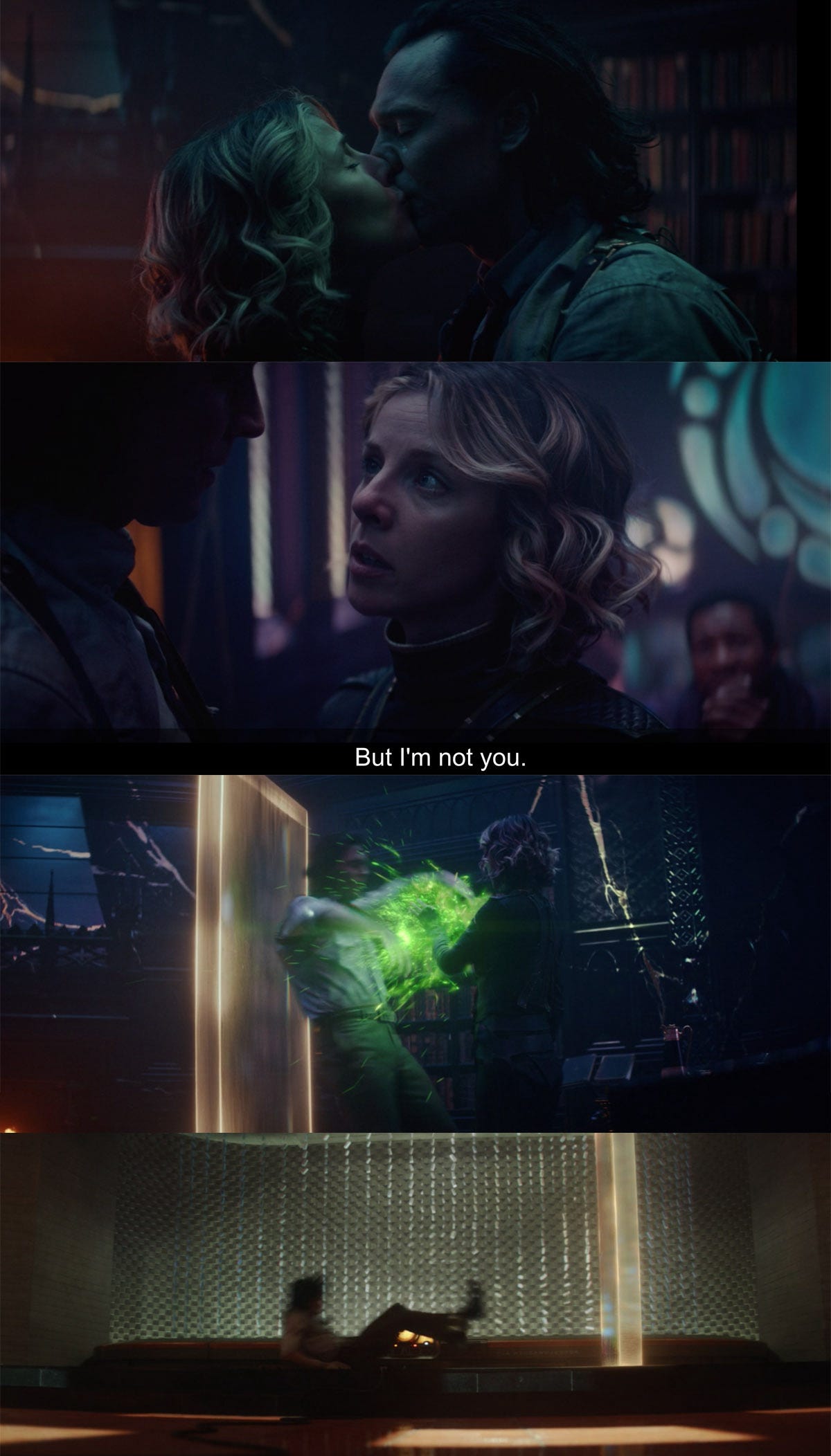 Sylvie betrays Loki on the finale.