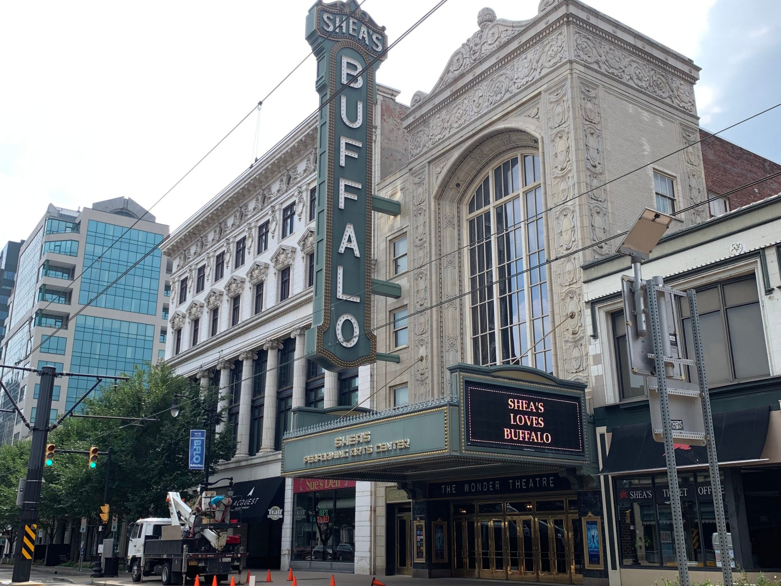 exterior shot of shea's theater buffalo new york