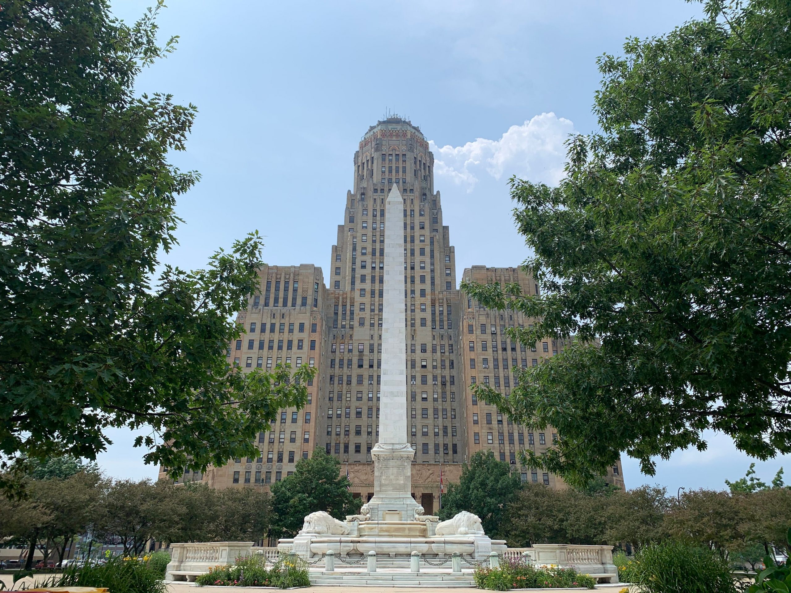 exterior shot of the city hall in buffalo new york