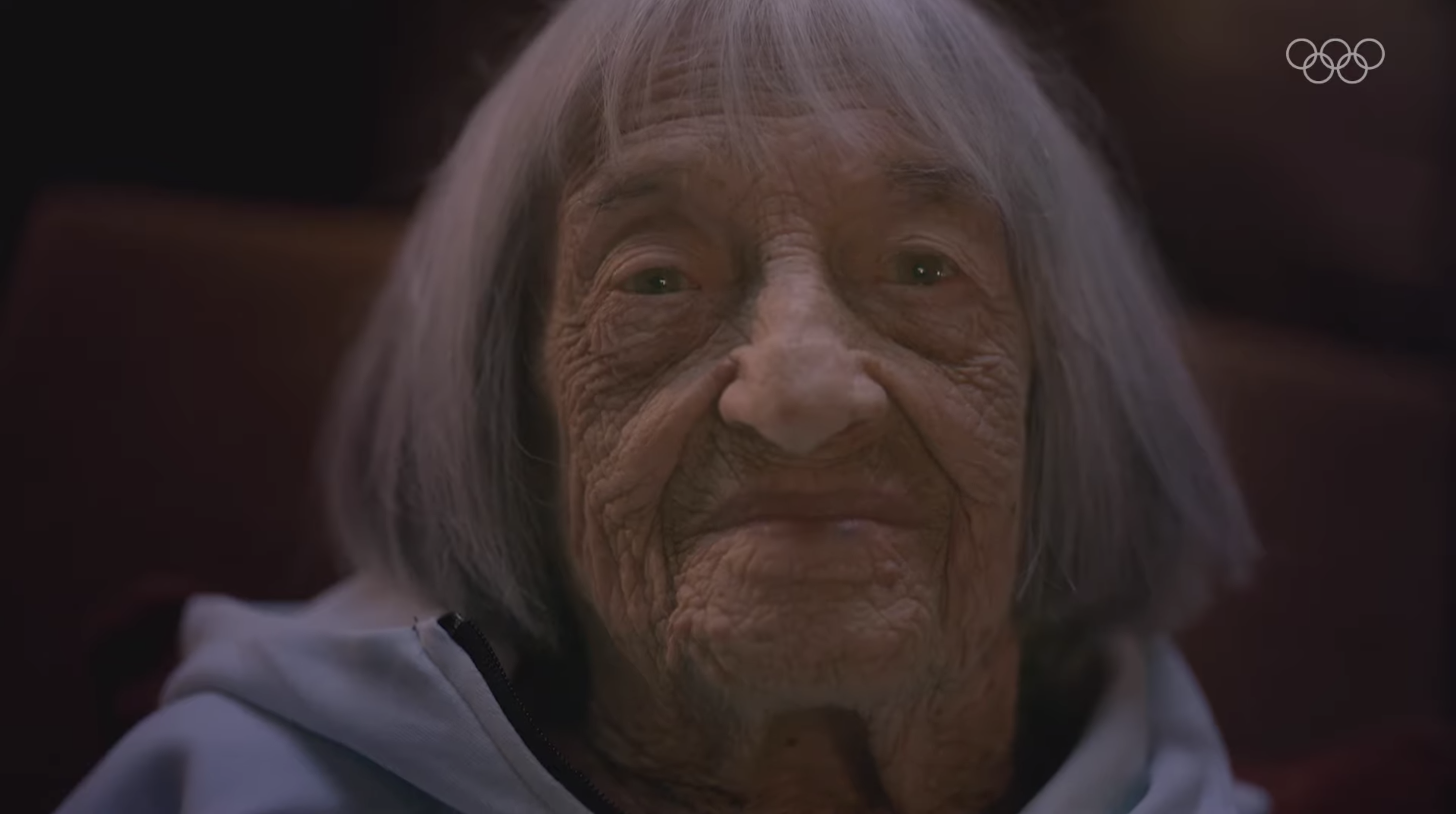 100-year-old 10-time Olympic medalist Agnes Keleti.