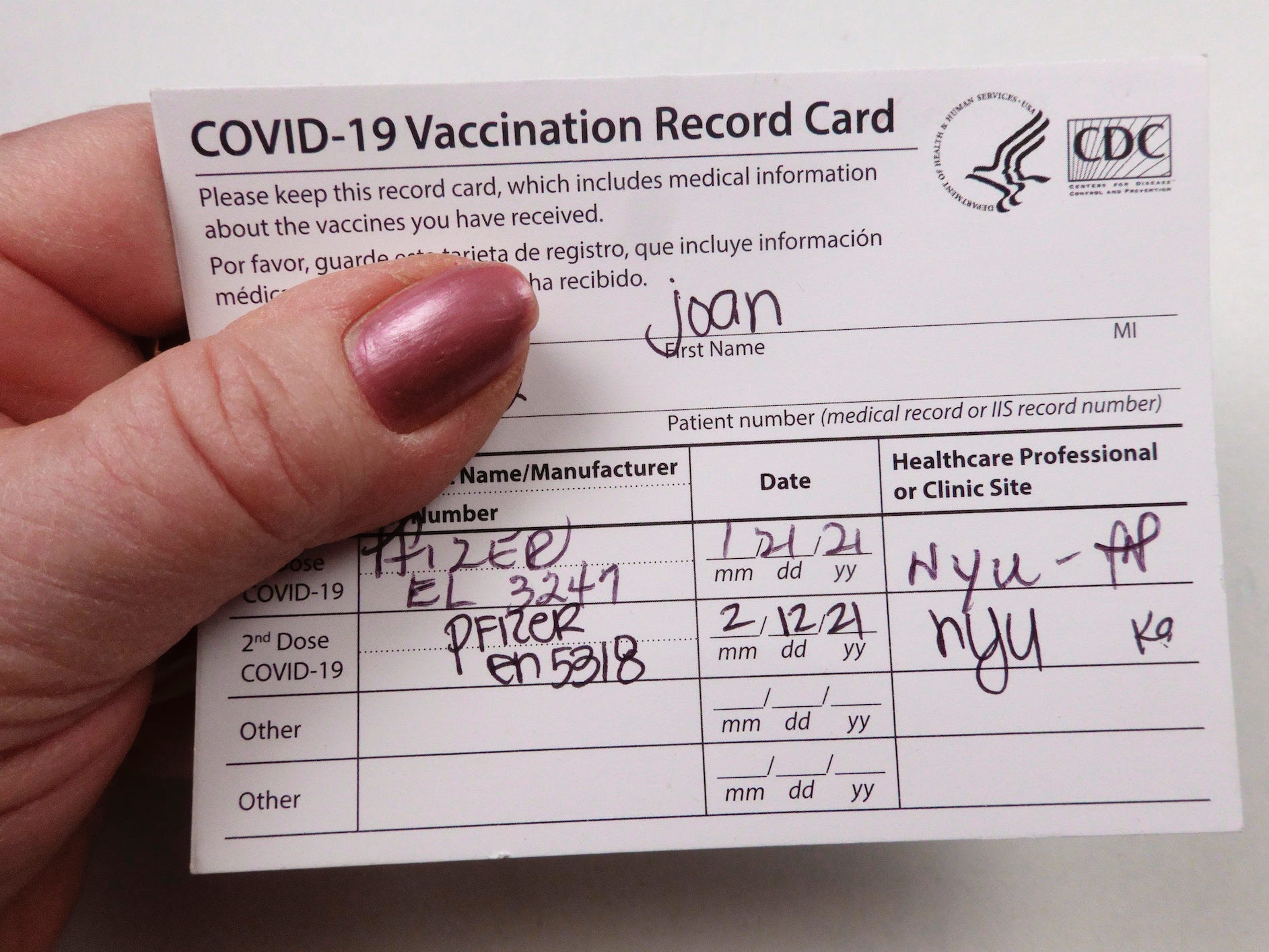 cdc vaccine card