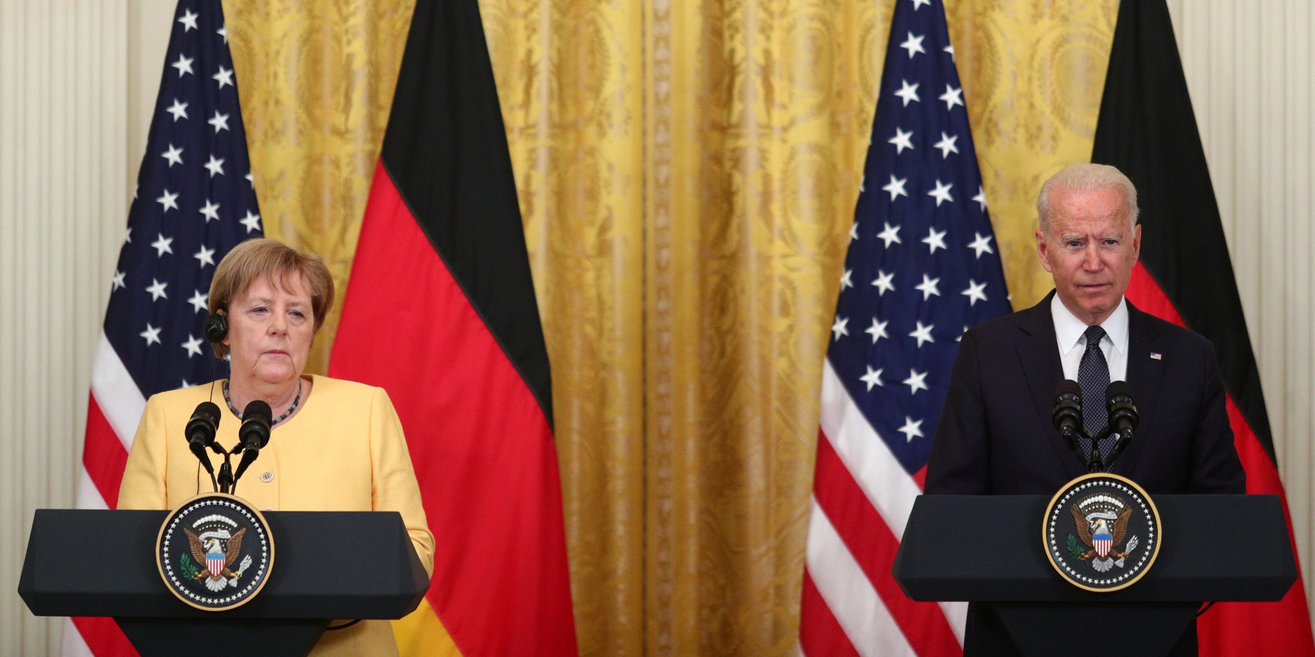 President Biden and German Chancellor Angela Merkel