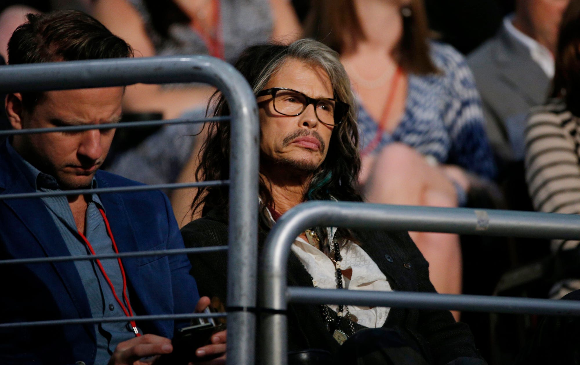 Aerosmith's Steven Tyler at the GOP presidential debate in Cleveland in August, 2015.