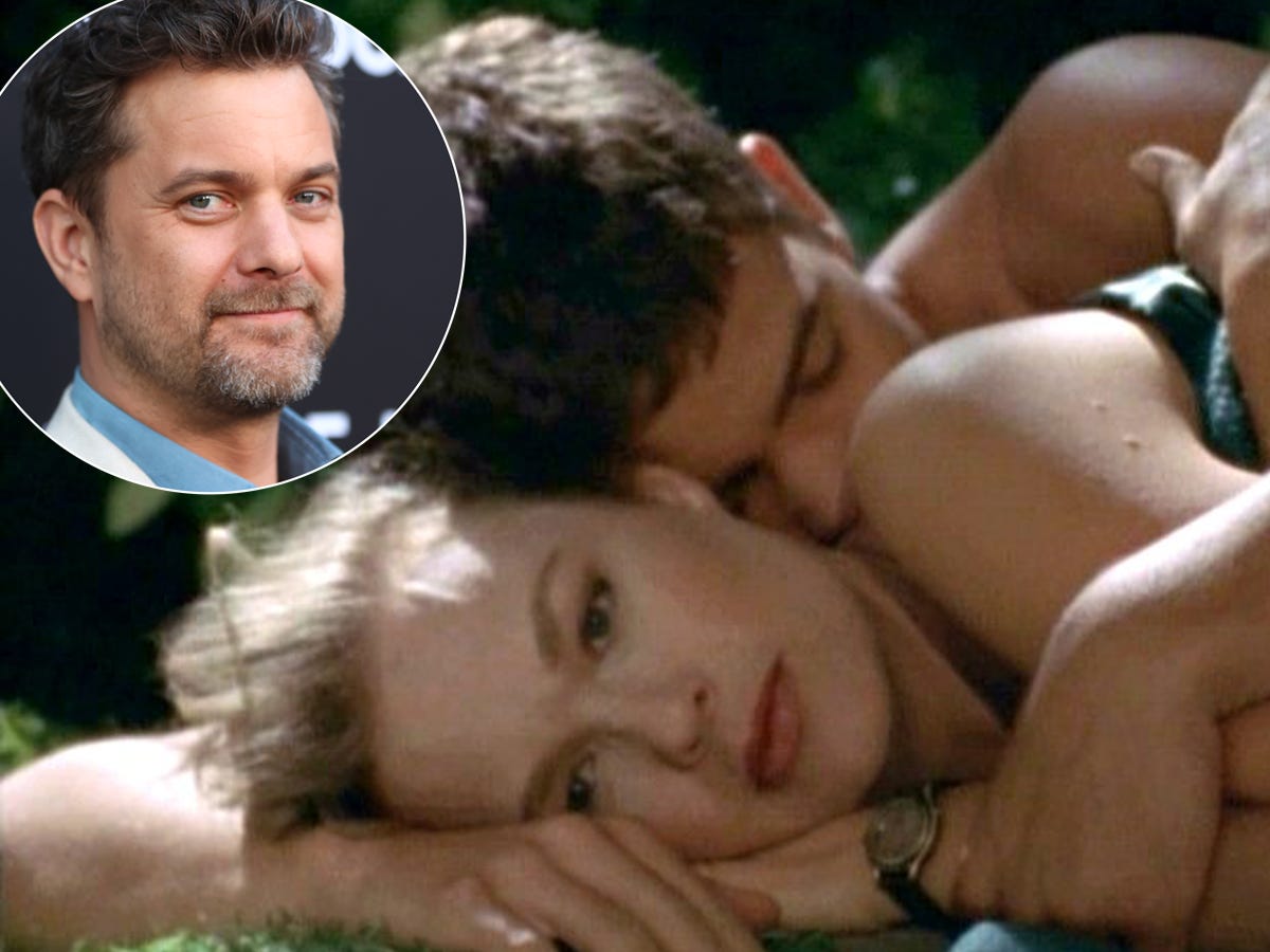An inset photo of actor Joshua Jackson over a screen grab of a scene from "Dawson's Creek."