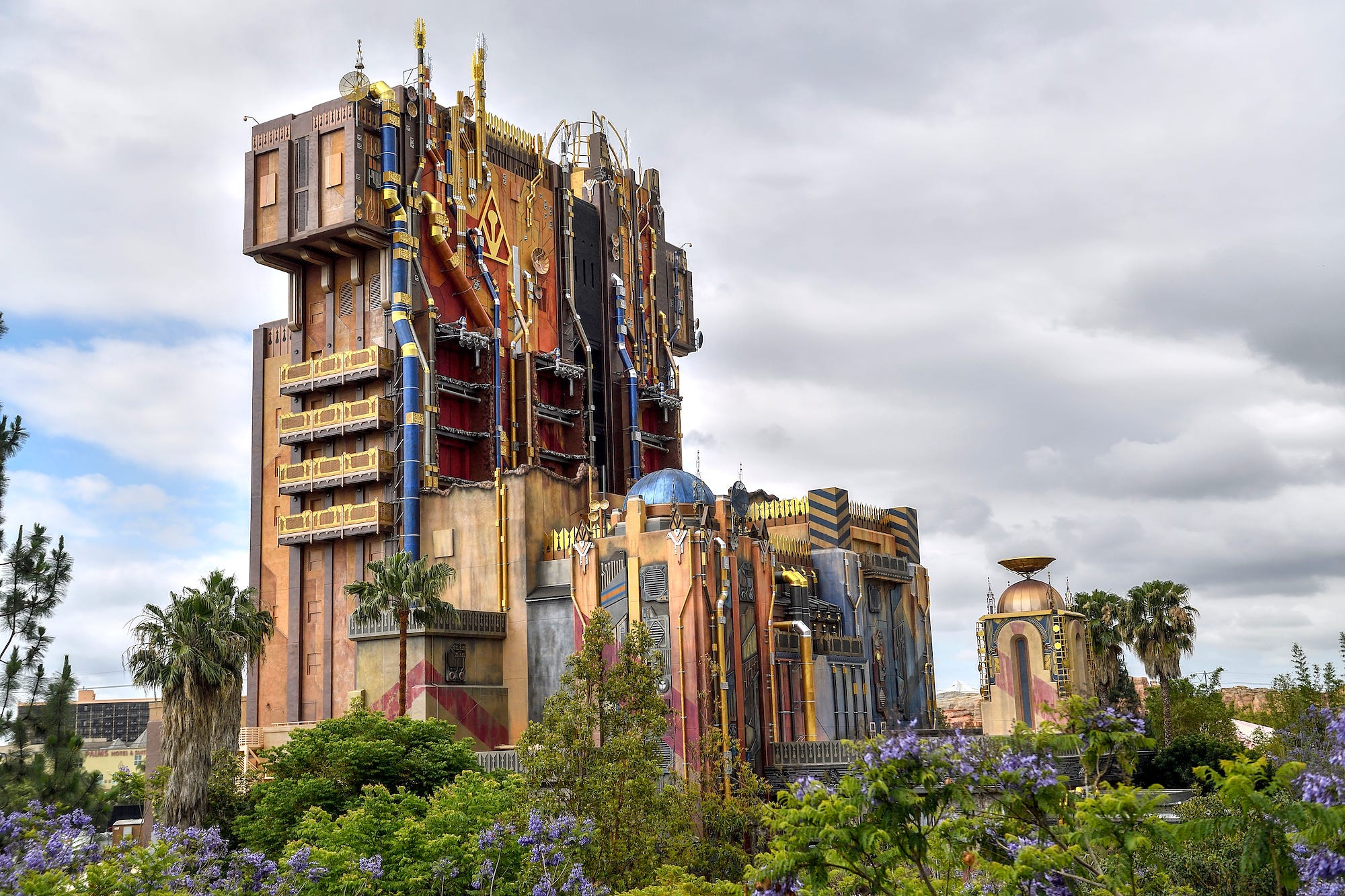 A view of Guardians of the Galaxy - Mission BREAKOUT! at Disneyland in California.