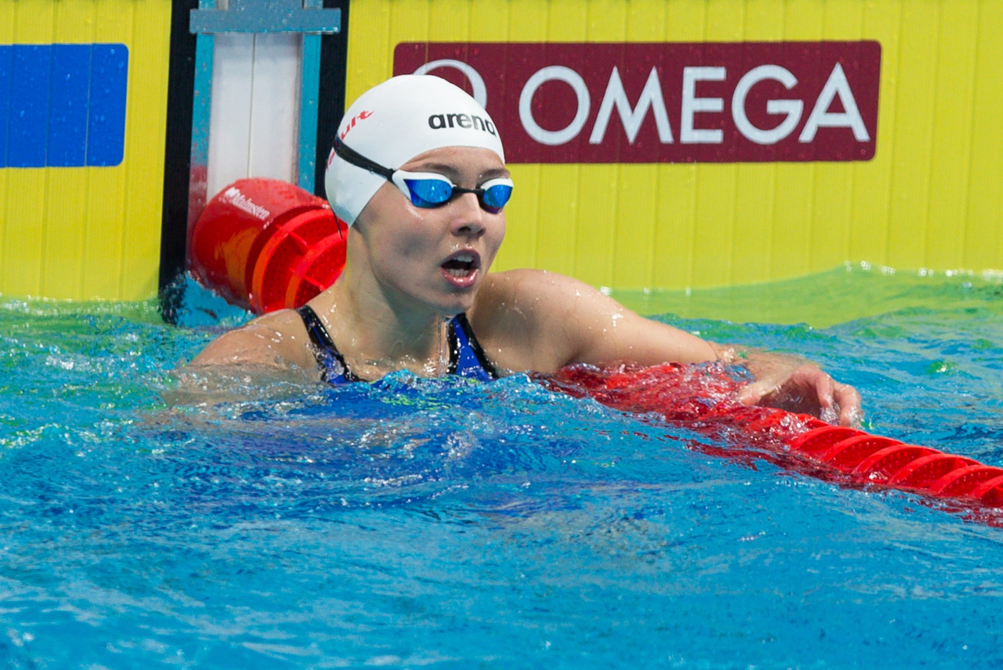 Alicja Tchorz of Poland competing during the Budapest 2017 FINA World Championships on July 24, 2017 in Budapest, Hungary.