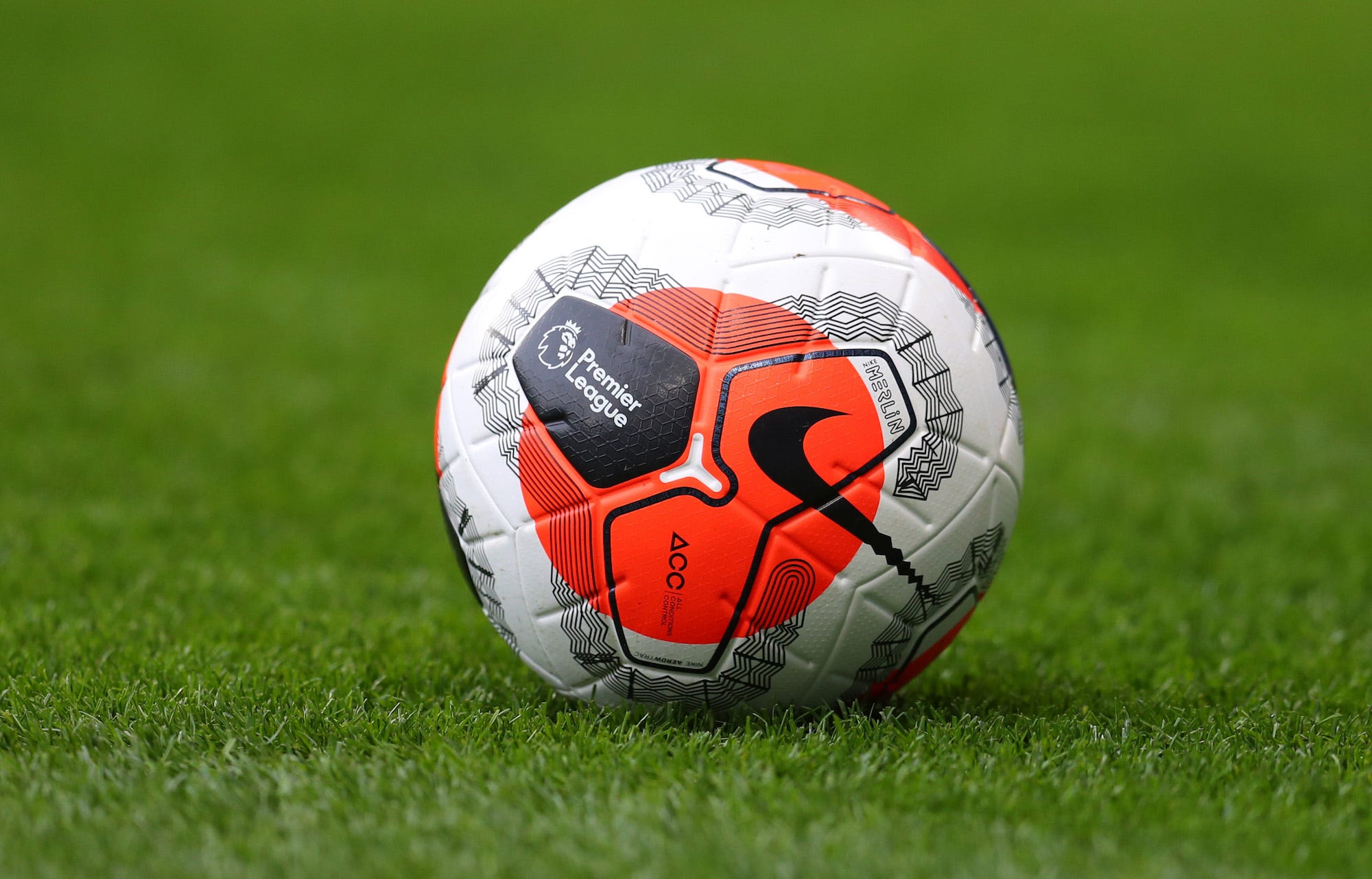 The Nike Premier League Tunnel Vision Merlin Ball during the Premier League match between Chelsea FC and Tottenham Hotspur at Stamford Bridge on February 22, 2020 in London, United Kingdom