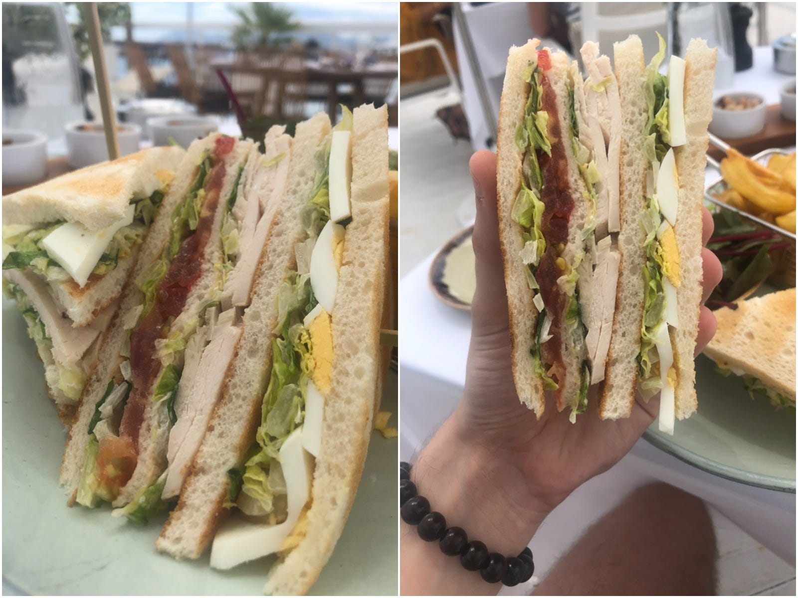 BFire Cannes Club sandwich close ups