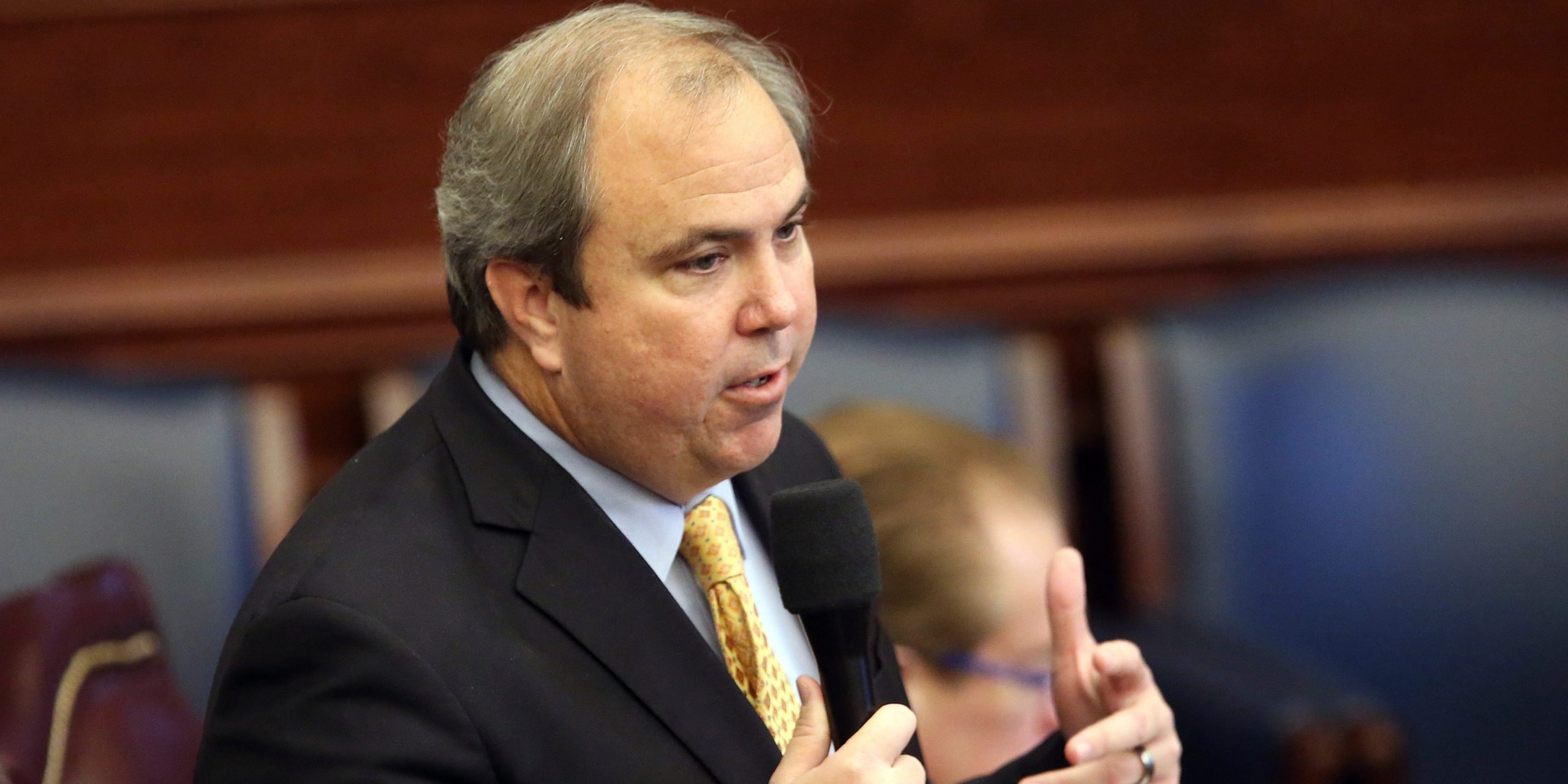 Florida state Sen. Joe Gruters speaks during a legislative session in 2020.