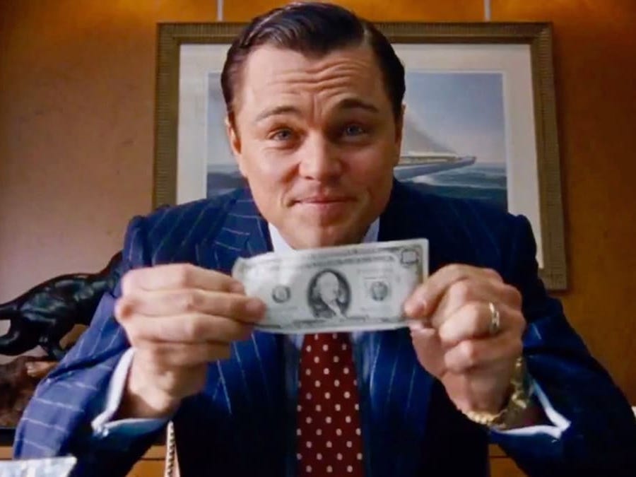 wolf of wall street money via