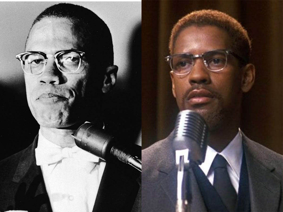 malcom x denzel washington