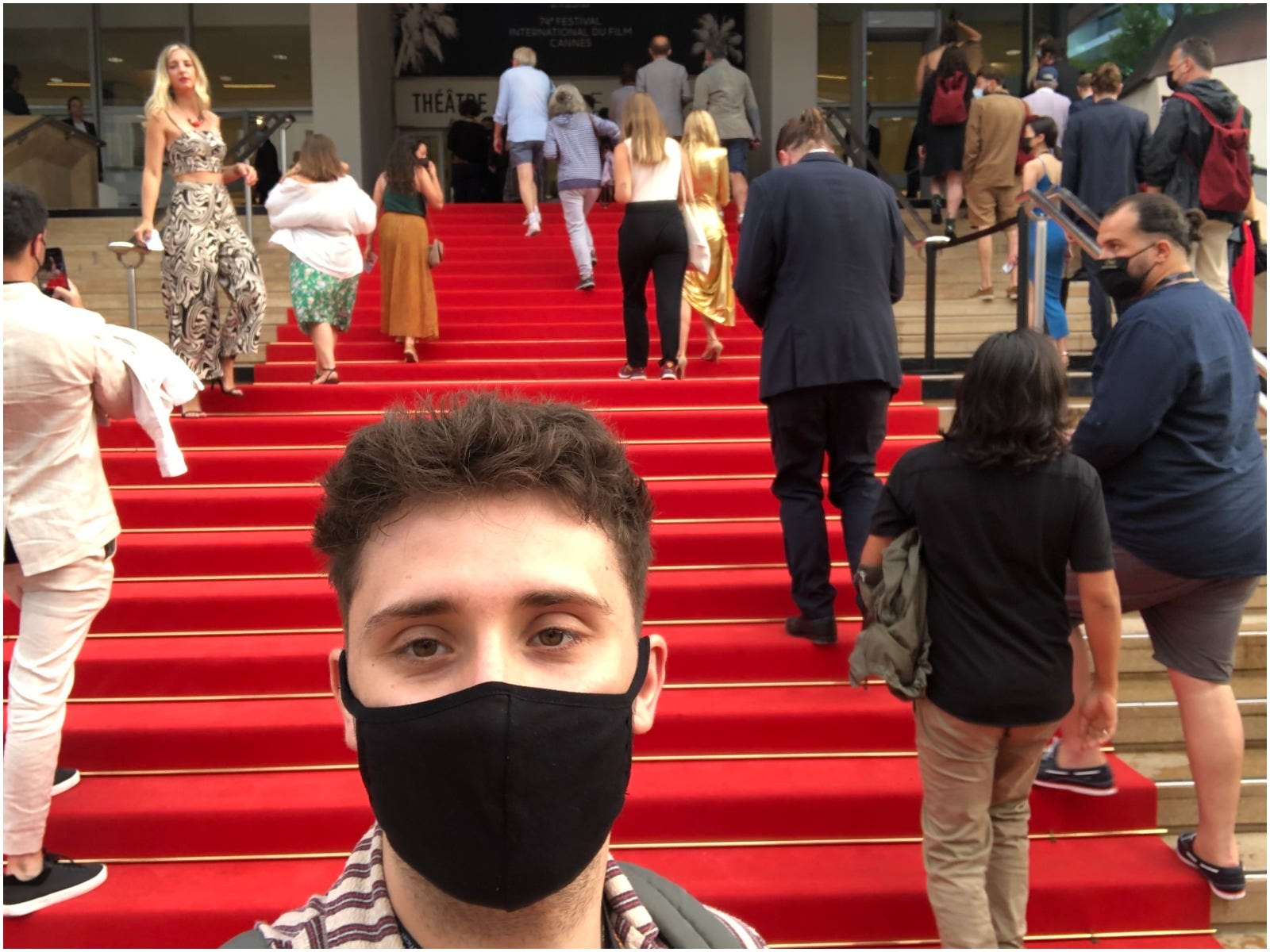 Cannes red carpet selfie Jacob