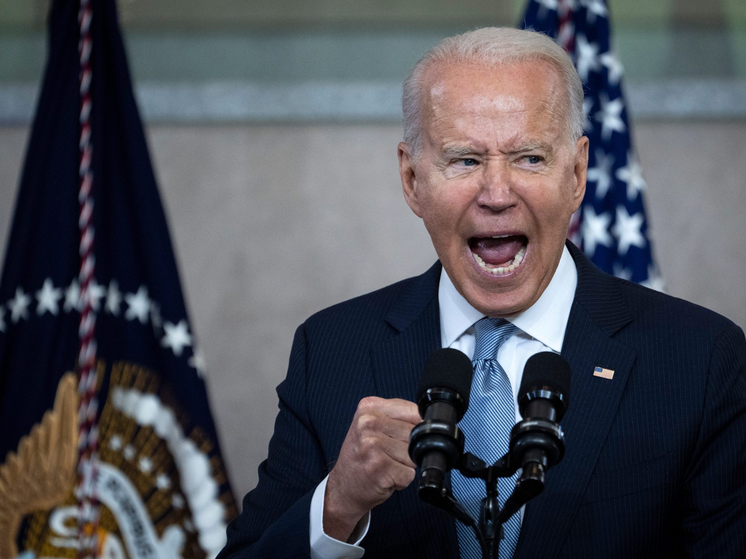 President Biden delivers speech on voting rights on July 13th at the National Constitution Center in Philadelphia.