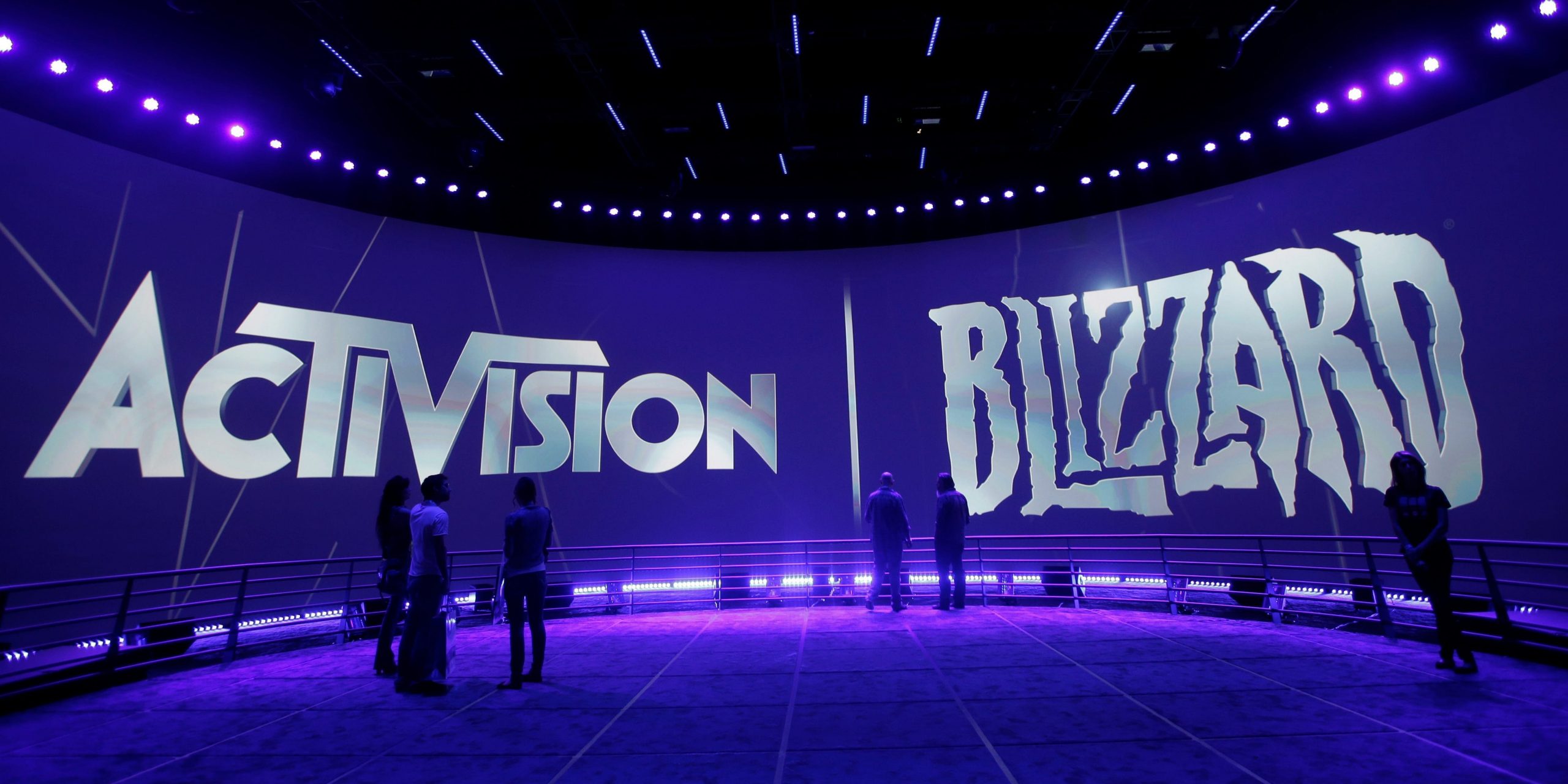 The Activision Blizzard booth at the 2013 E3 expo in Los Angeles