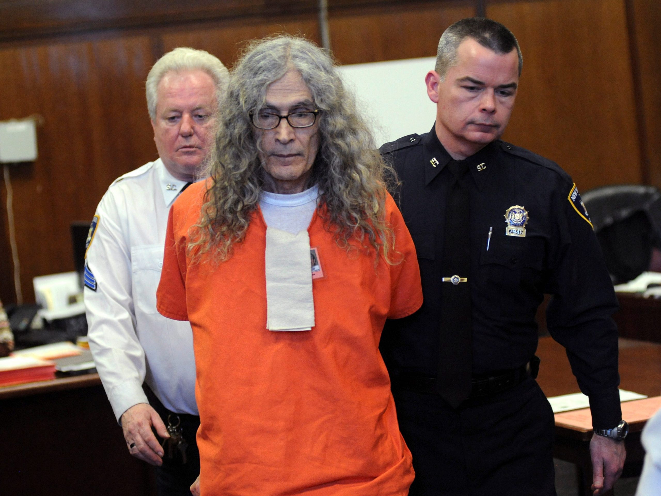 Convicted serial killer Rodney Alcala appears in court in New York, Monday, Jan. 7, 2013.