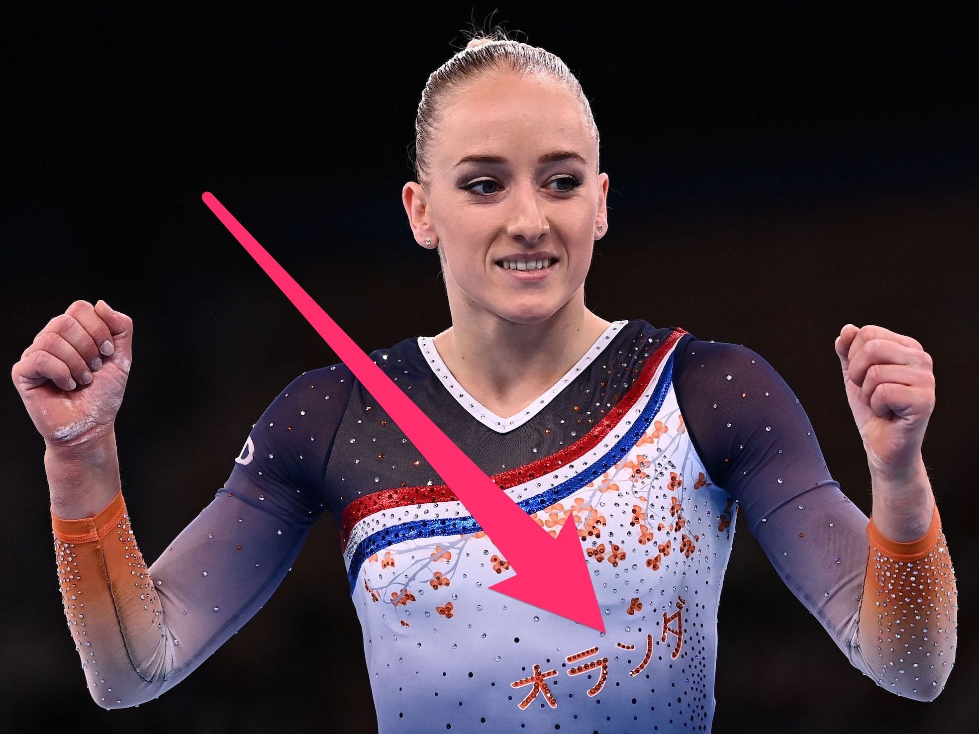 Dutch gymnast Lieke Wevers at Olympic qualifying.