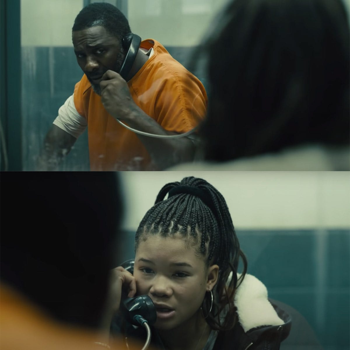 Idris Elba and Storm Reid play father and daughter in "The Suicide Squad."