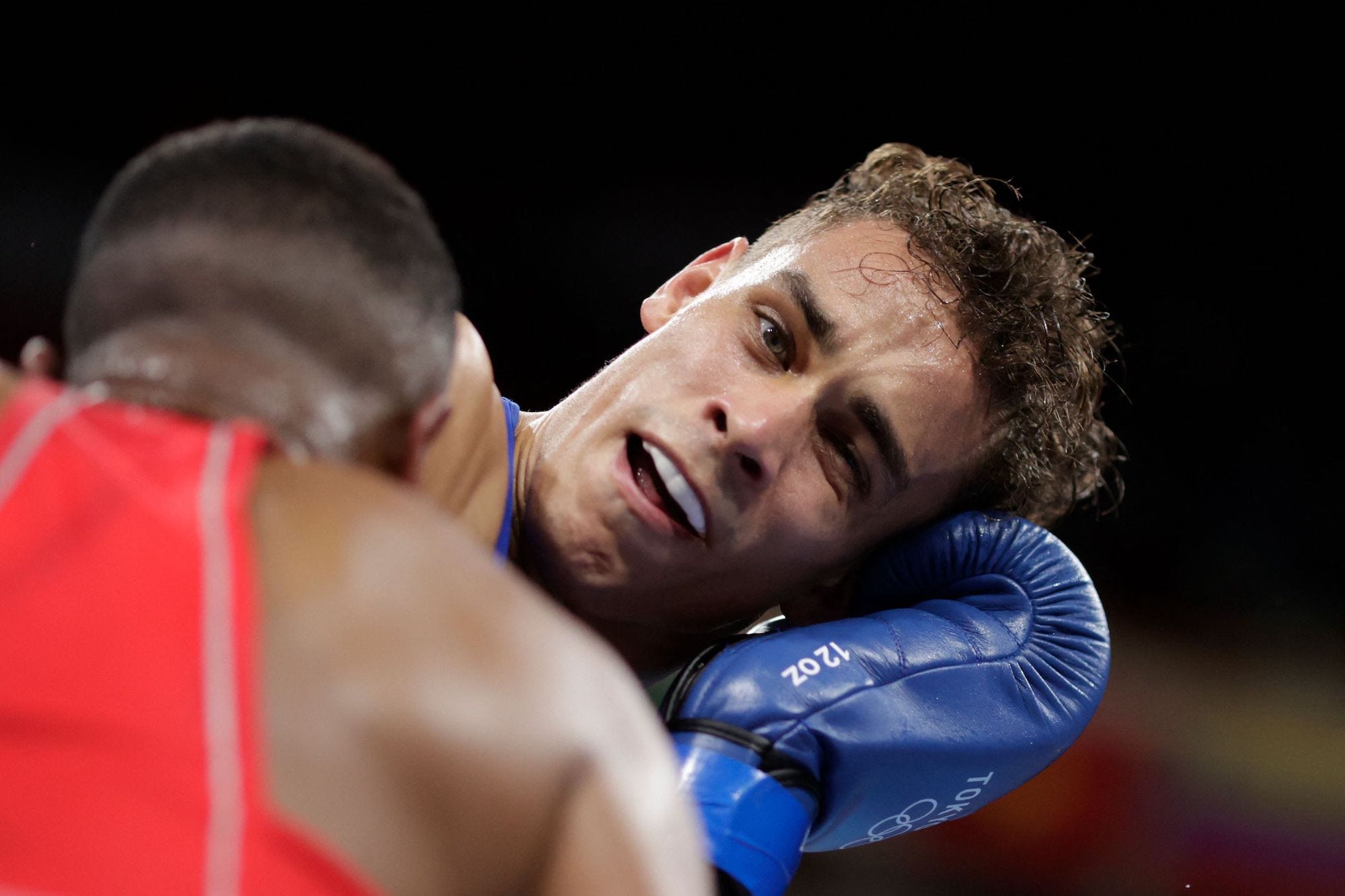 Youness Baalla and David Nyika competed in a boxing match at the Olympic Games in Tokyo.
