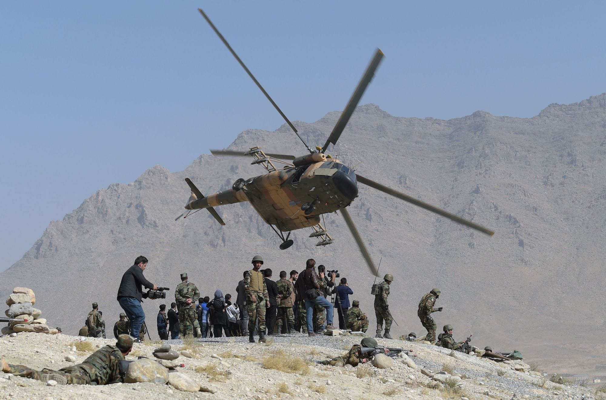 Afghan air force Mi-17 helicopter