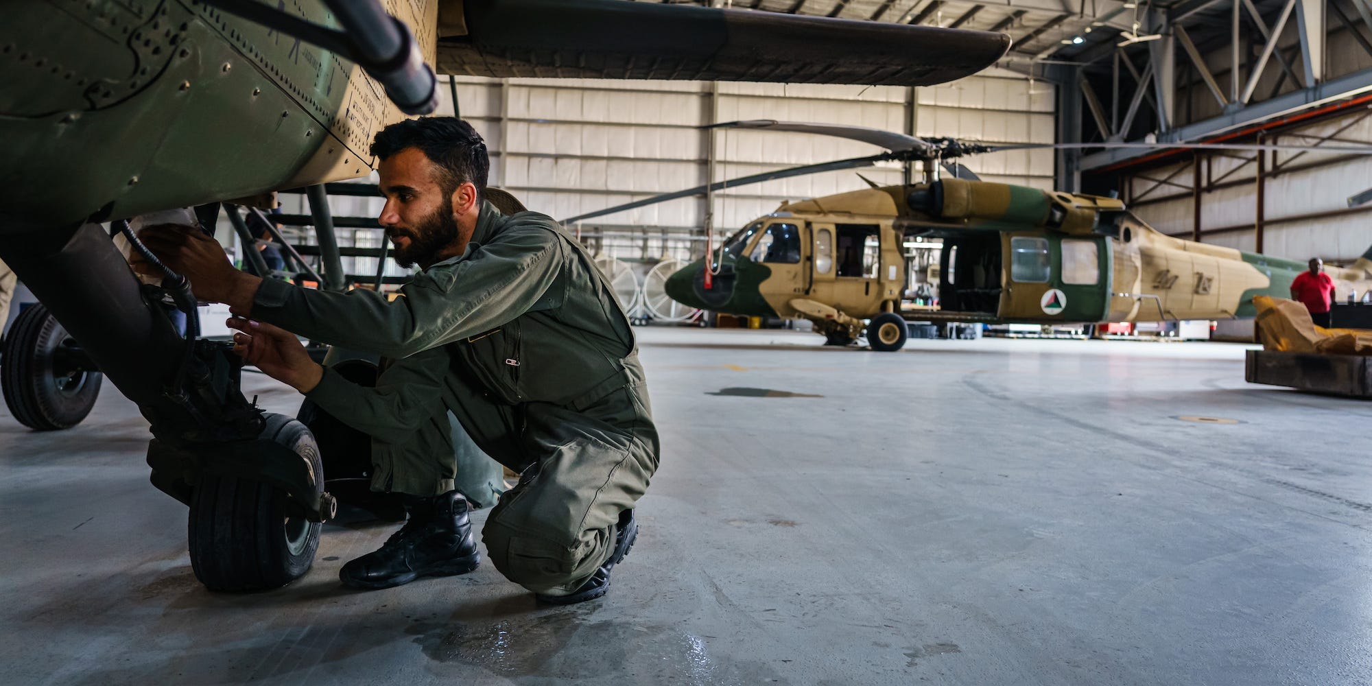 Afghan air force UH-60 Blackhawk helicopter